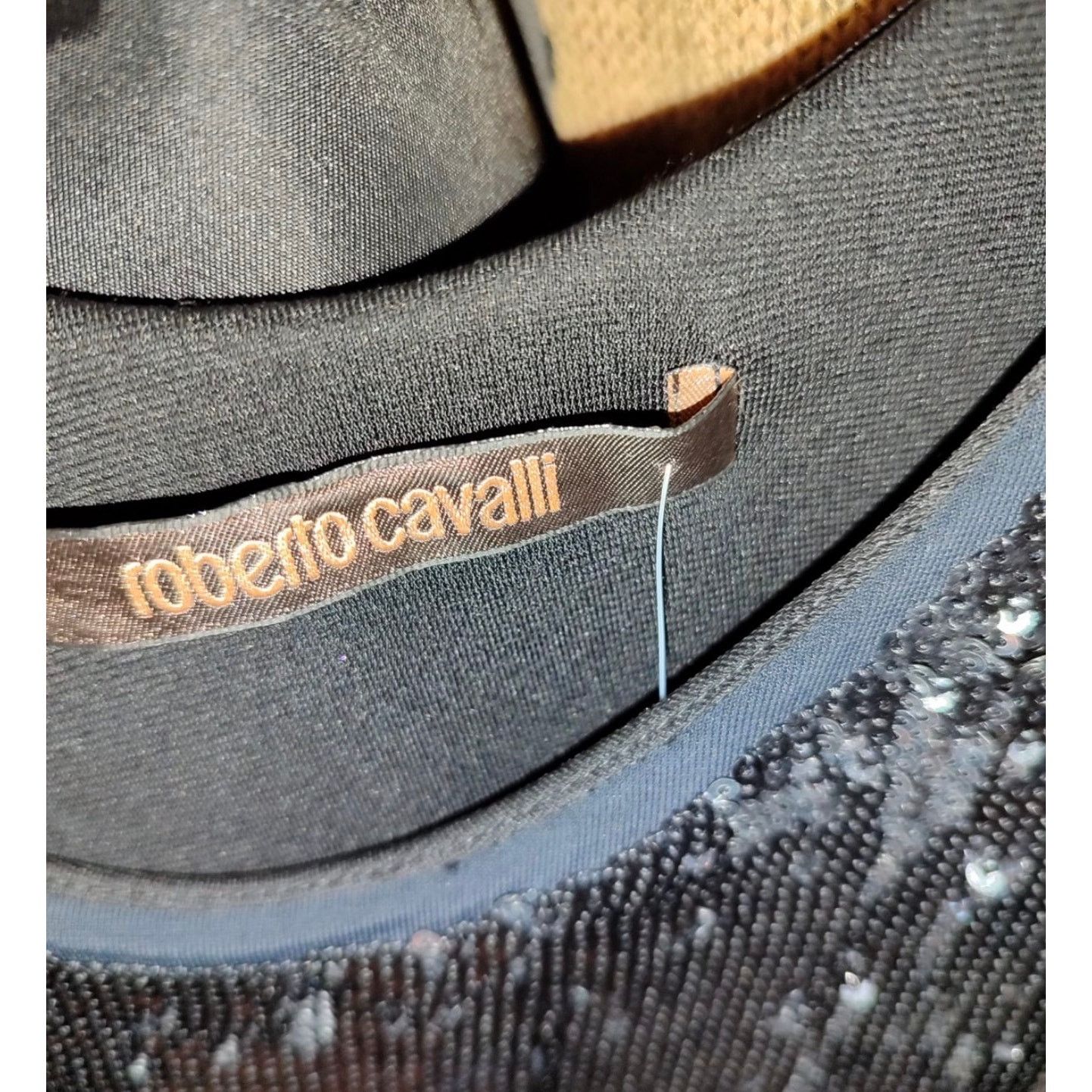 Roberto Cavalli Roberto Cavalli Black Sequin Fitted Dress - IT38 / Small Size XS / US 0-2 / IT 36-38 - 7 Thumbnail