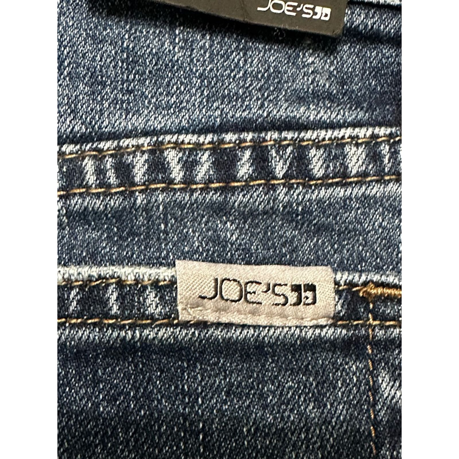 Joe's Joes Jeans Jean Shorts Cuffed Dark Whiskered Raw Hem 24 New Size 24" / US 00 / IT 34 - 8 Thumbnail