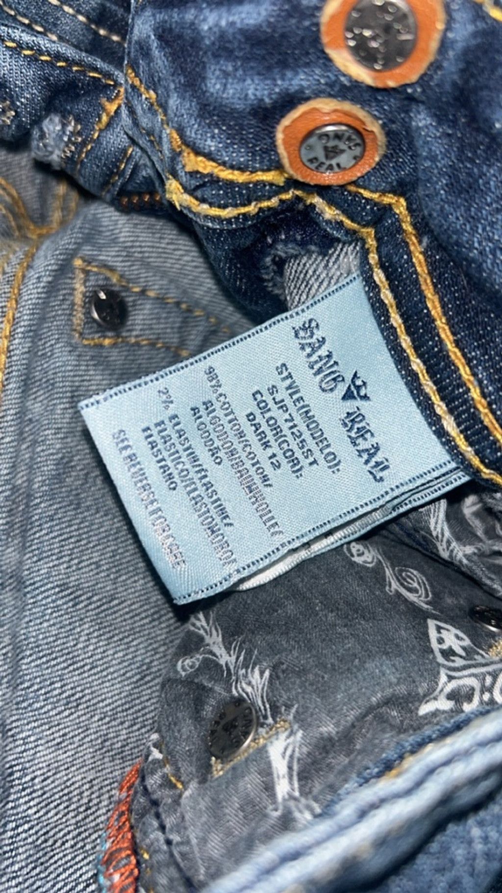 Other Women's Sang Real Blue Skinny Jeans Size 29 Size 29" - 8 Thumbnail