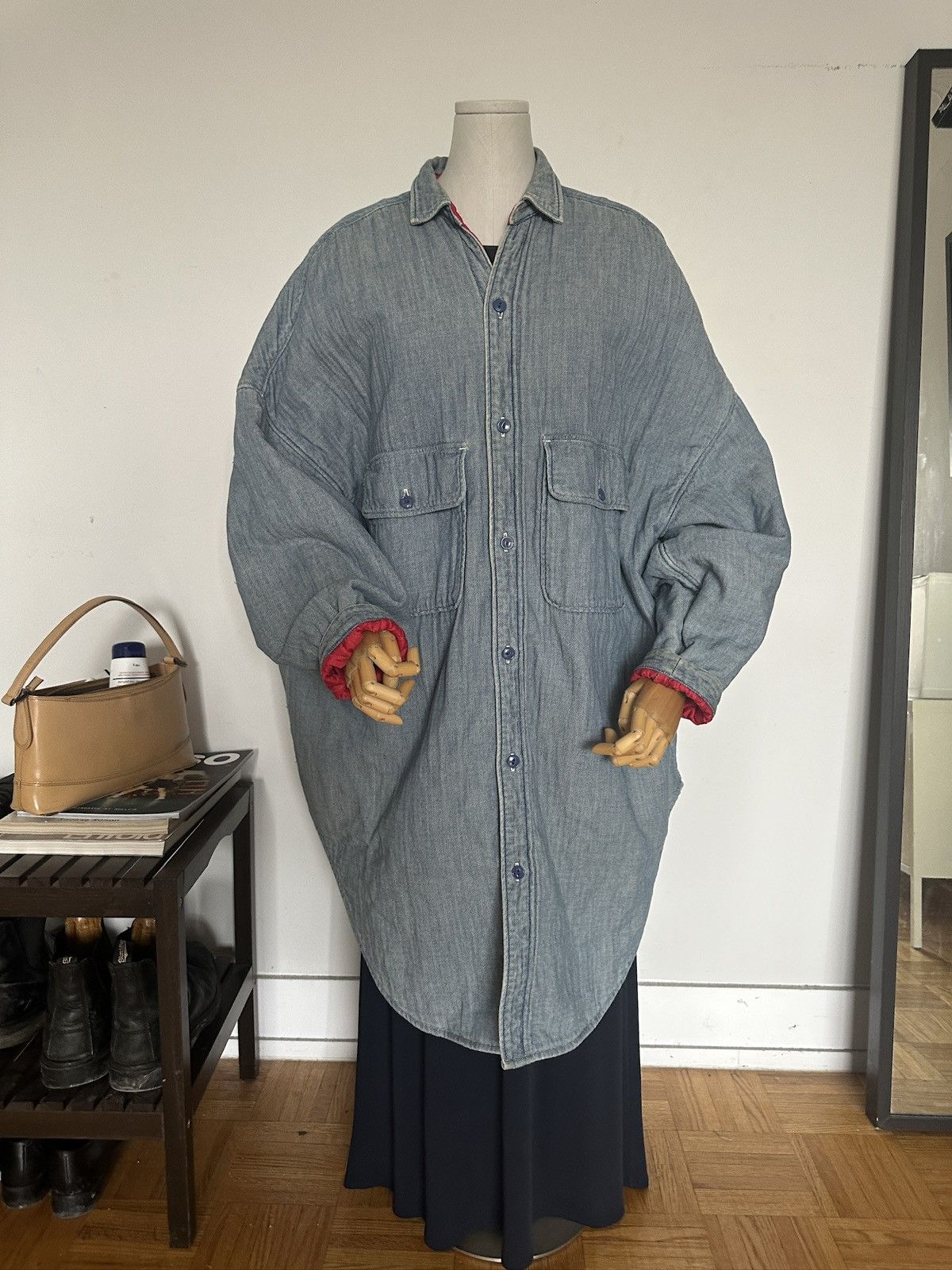 Kapital KAPITAL 18AW Double-Weave Denim & Quilted Shirt Coat, Unisex Size US S / EU 44-46 / 1 - 10 Thumbnail