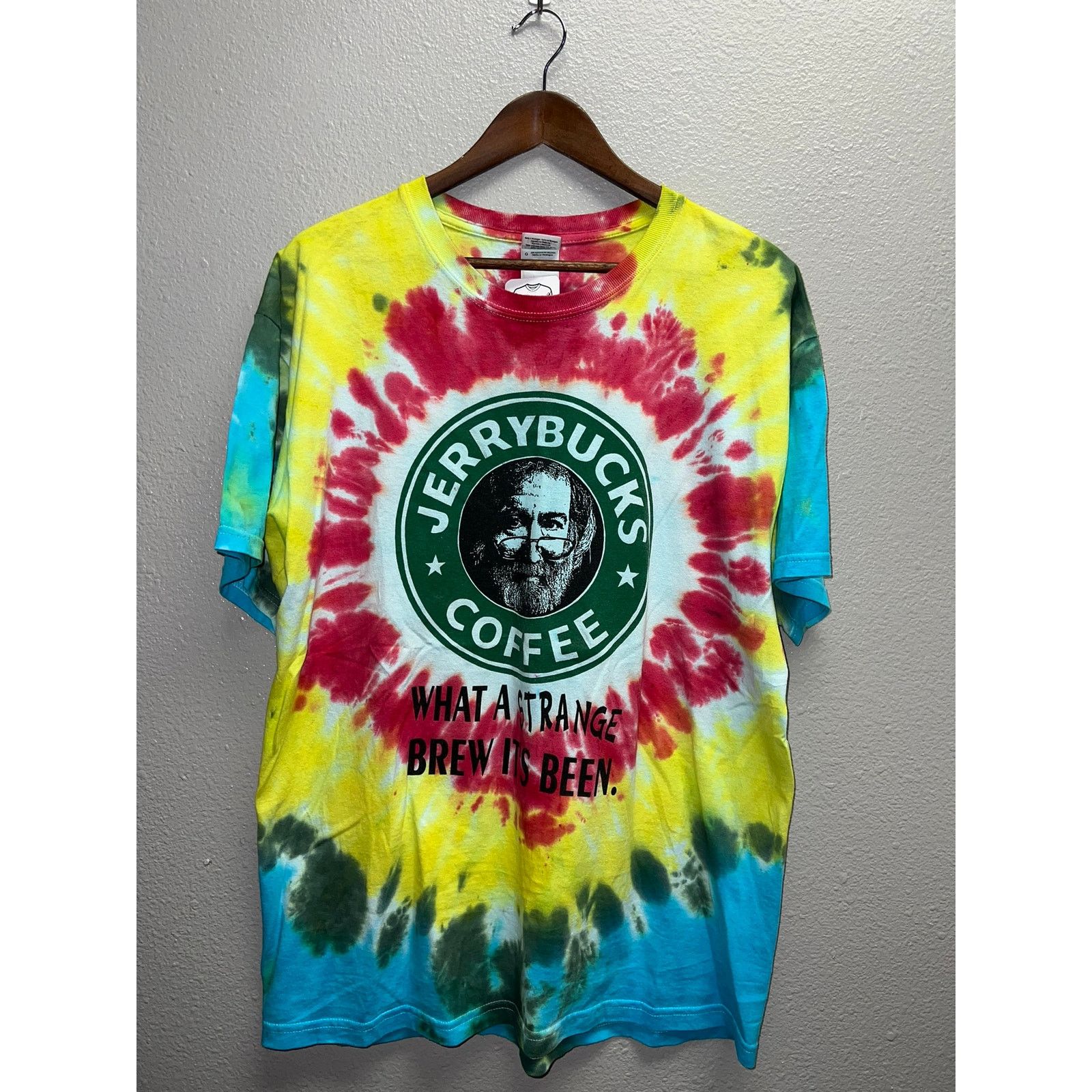 Gildan Vintage Jerrybucks Coffee Shirt Jerry Garcia Grateful Dead L Size US L / EU 52-54 / 3 - 1 Thumbnail