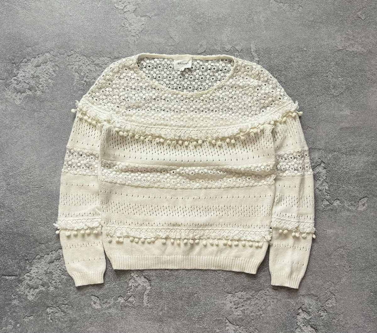 Designer × Sezane Sezane S Wmns sweater knitwear jumper pullover long sleeve Size S / US 4 / IT 40 - 5 Thumbnail