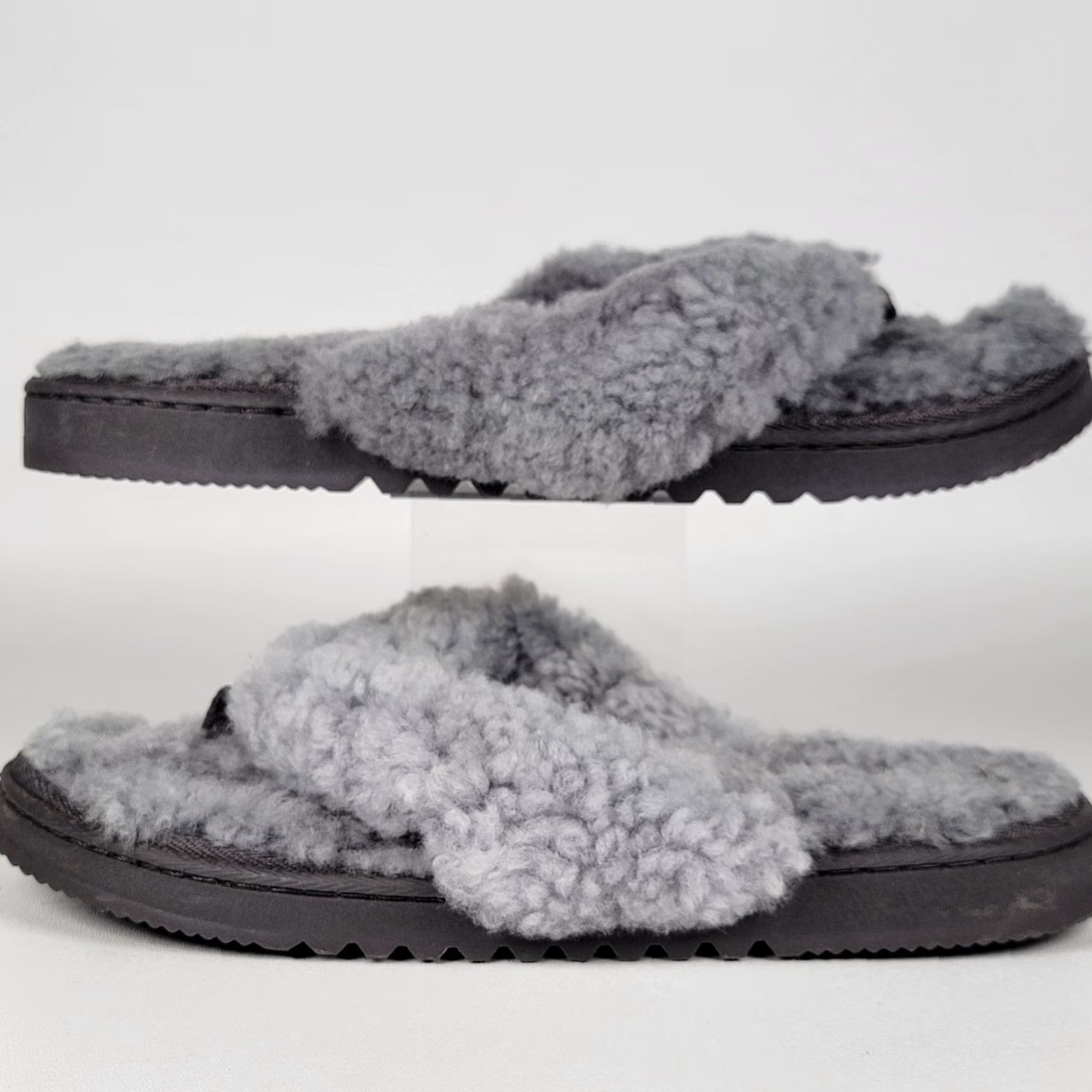 Vintage Fireside by Dearfoams Slippers Womens 10 Cairns Gray Casual Comfort Thong Slide Size US 10 / IT 40 - 5 Thumbnail