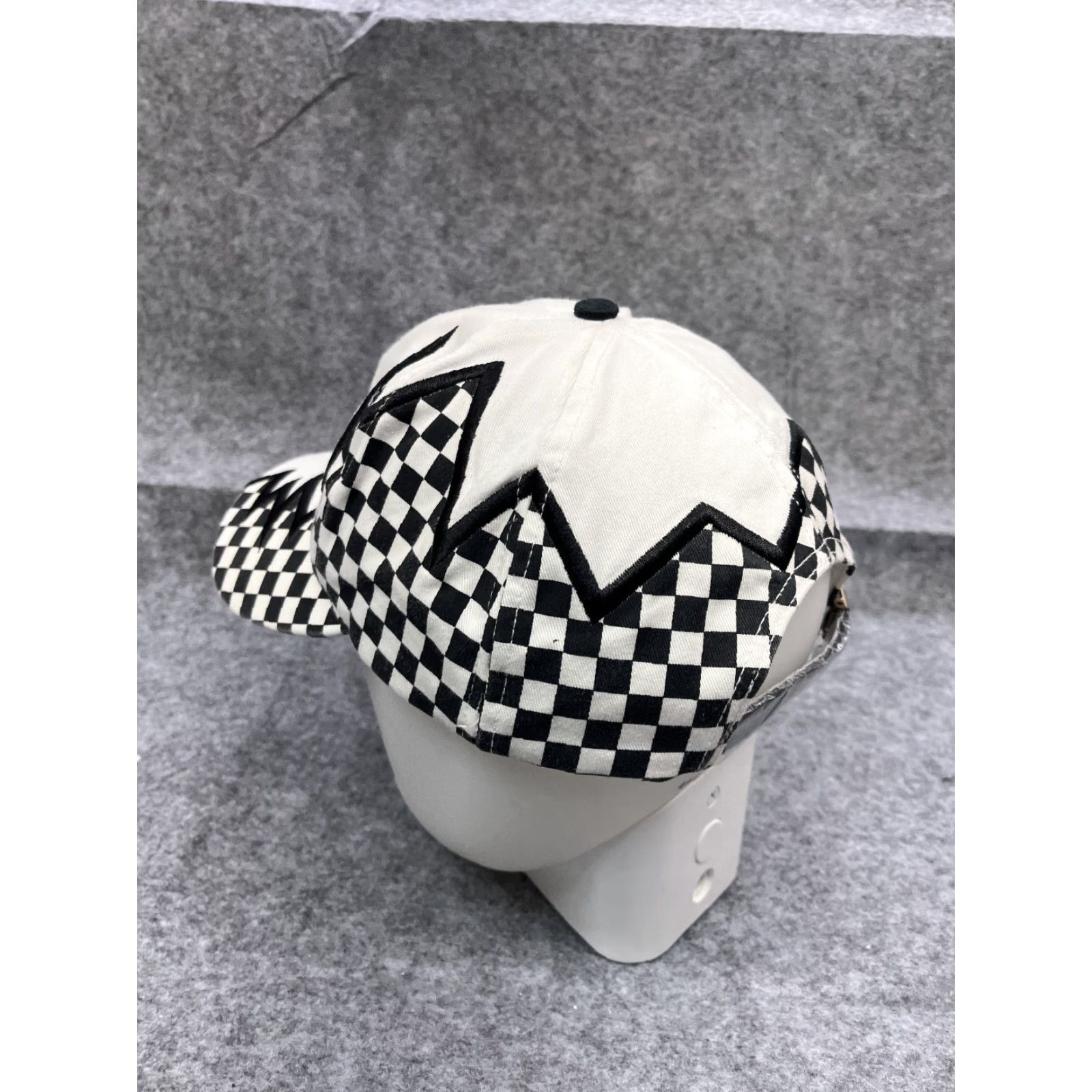 Katin Kati Tarari Acceleration Company Hat Cap Strap Back Adult One Size White Check Cotton Baseball Cap Mens Hat Cap One Size White Check Cotton Size ONE SIZE - 5 Thumbnail