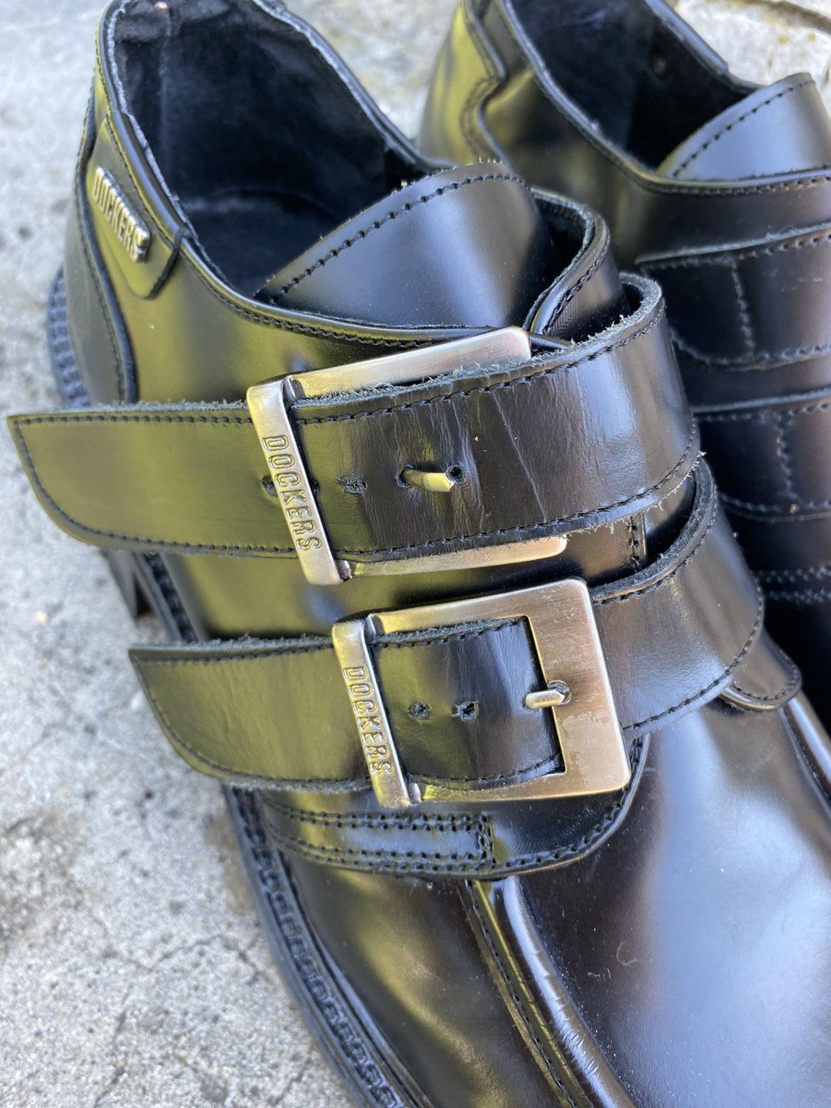 Dockers × Vintage Dockers vintage Chunky Leather Shoes Goth Avan Garde Size US 8 / EU 41 - 6 Thumbnail
