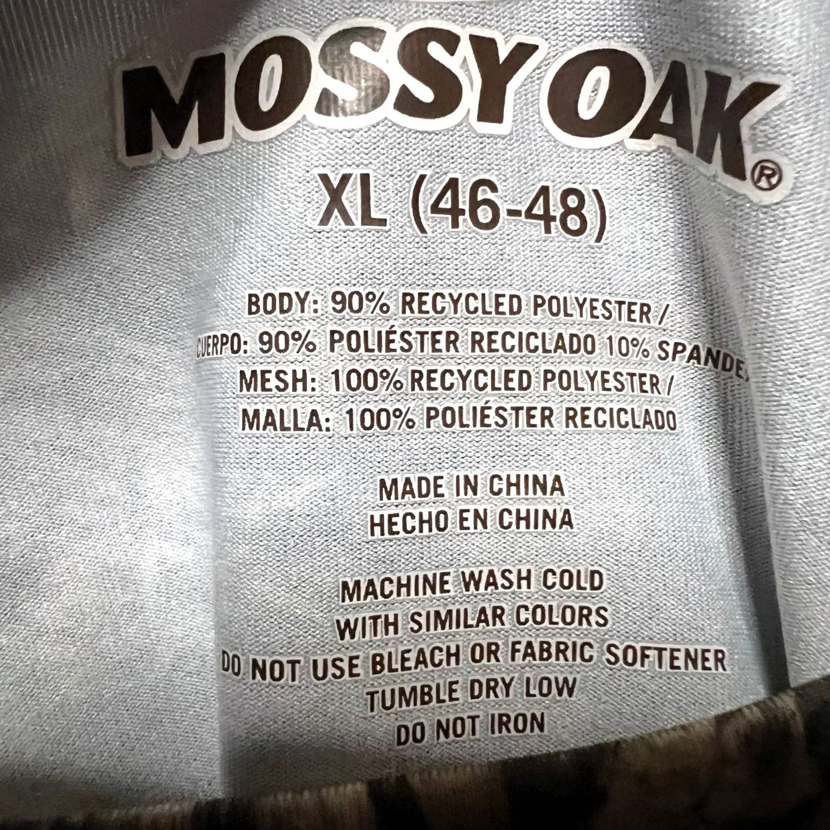 Vintage Mossy Oak Fishing Shirt Mens XL Camo Performance Long Sleeve Size US XL / EU 56 / 4 - 6 Thumbnail