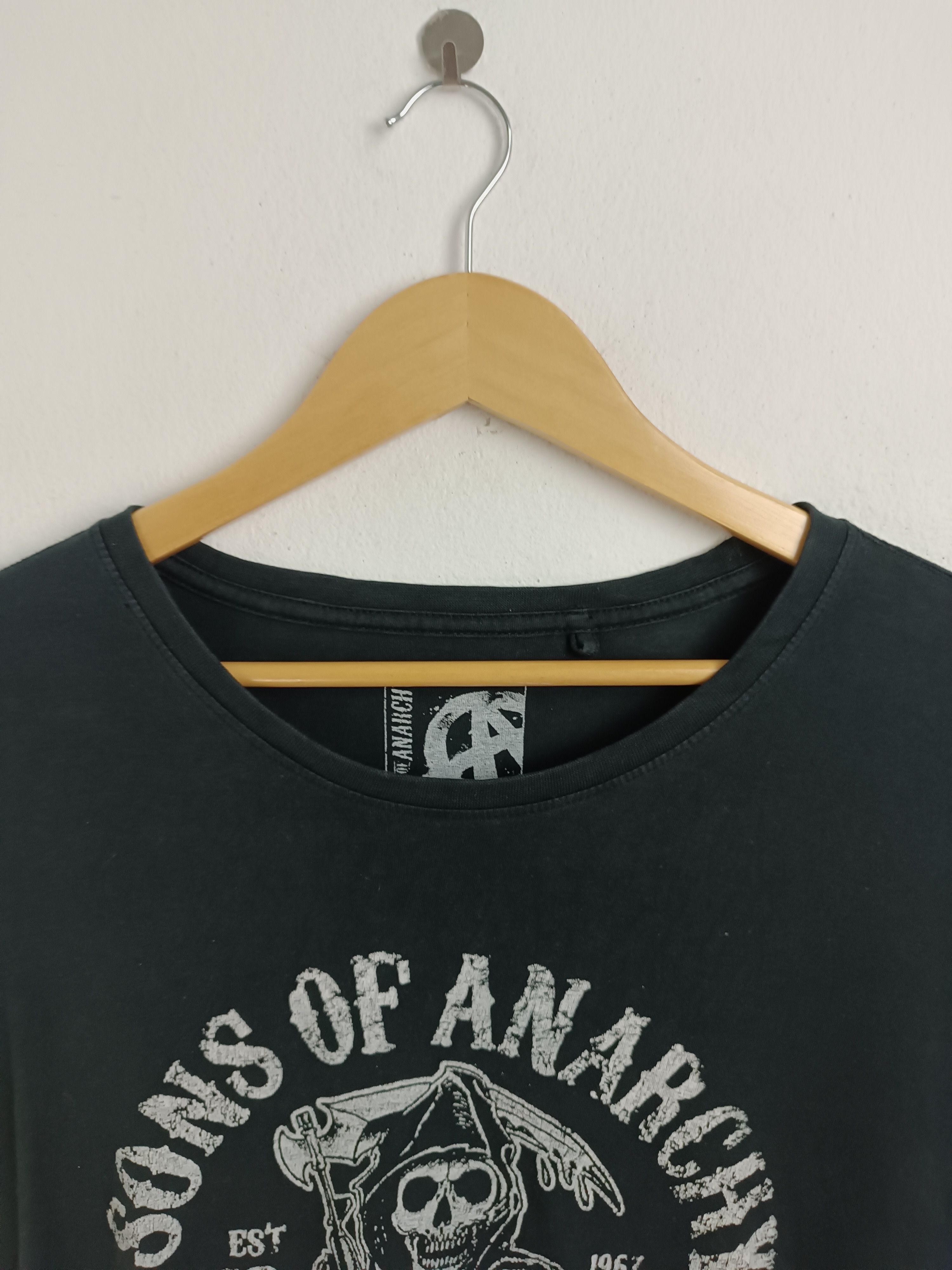 Vintage VINTAGE SONS OF ANARCHY MOTO CLUB BIKERS HARLEY SKULL TEE Size US XL / EU 56 / 4 - 9 Thumbnail
