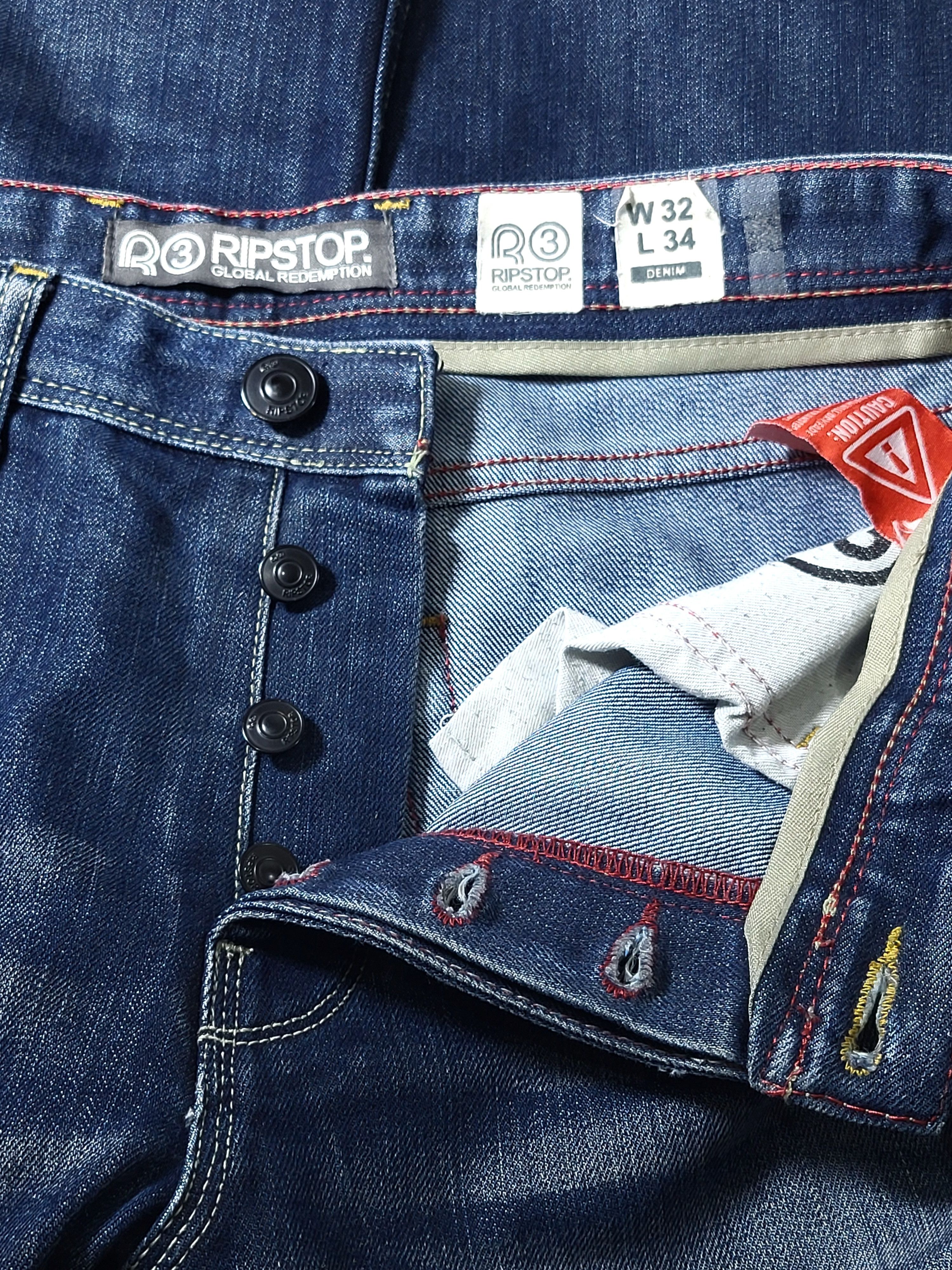 Other Vintage R3 Ripstop Jeans Y2K Style Size US 32 / EU 48 - 3 Thumbnail