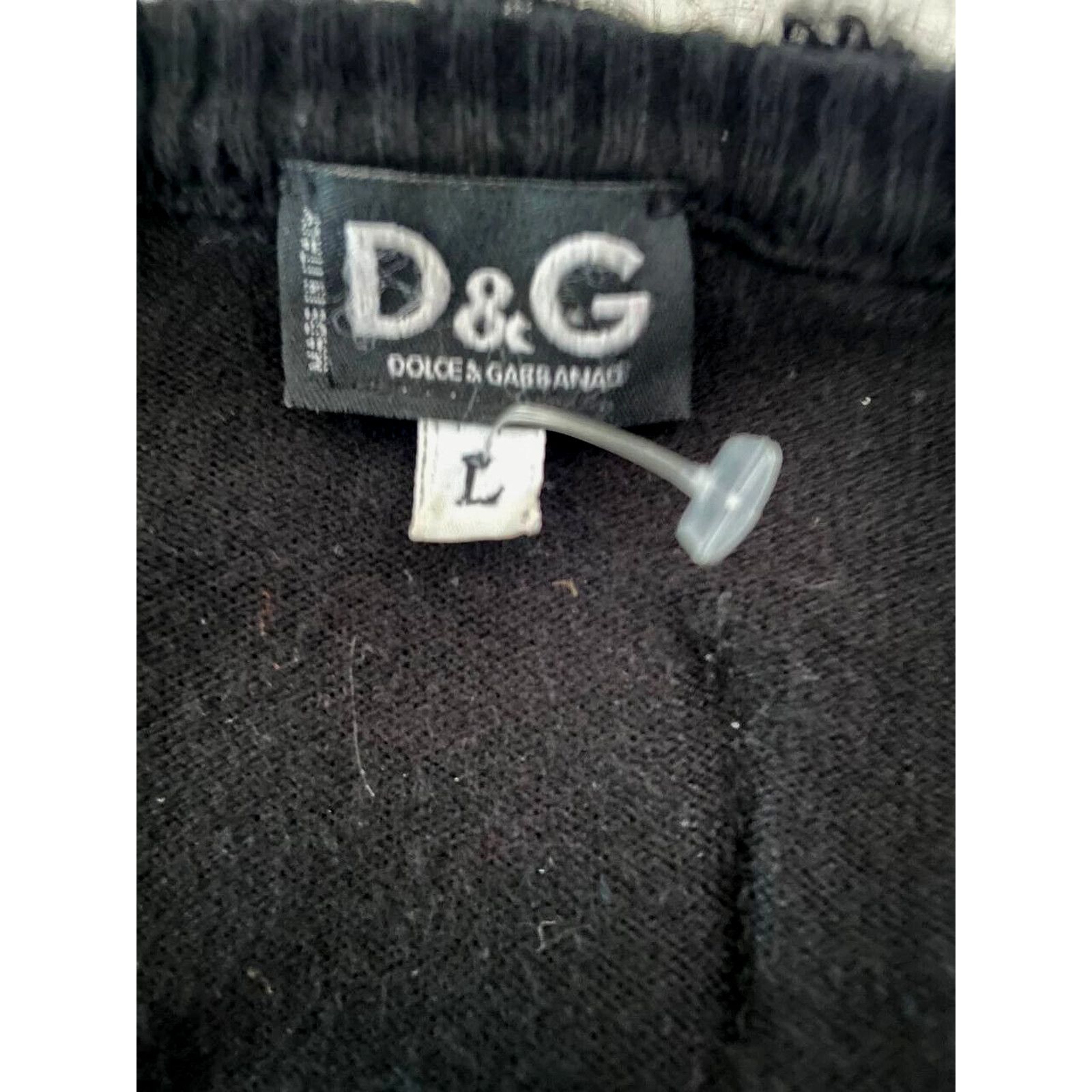 Dolce & Gabbana × Vintage Vintage D&G Black Cardigan Women's Large (Fits S-M) Size S / US 4 / IT 40 - 5 Thumbnail