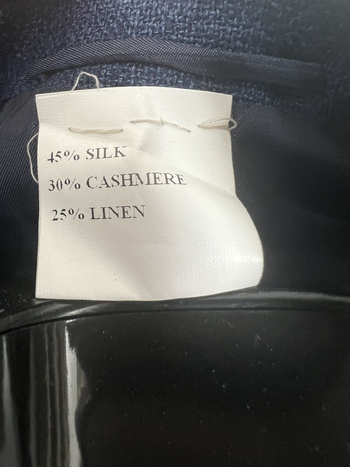 Barneys New York × Kiton Kiton Men’s 38R 48 IT Navy Blue Silk Cashmere Linen Blazer Size 38R - 8 Thumbnail