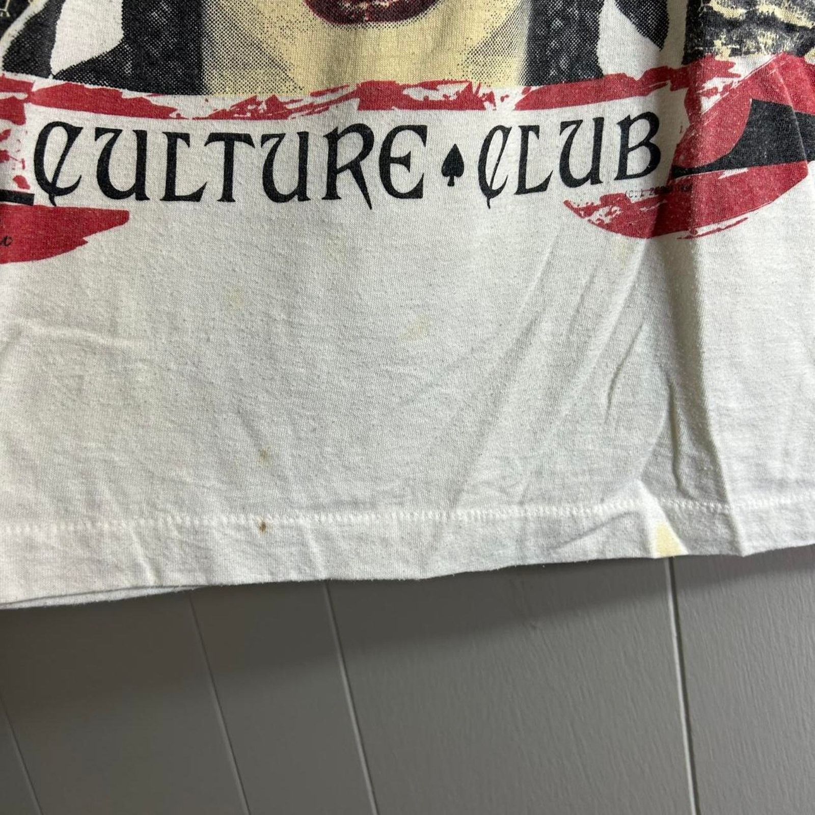 Vintage vintage 1984 CULTURE CLUB Boy George double sided tee shirt Size US L / EU 52-54 / 3 - 4 Thumbnail
