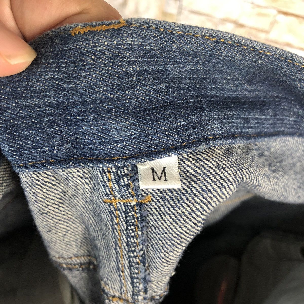 Japanese Brand Up Start Made Smile Blue Denim like kapital Pants #A954 Size US 30 / EU 46 - 18 Thumbnail