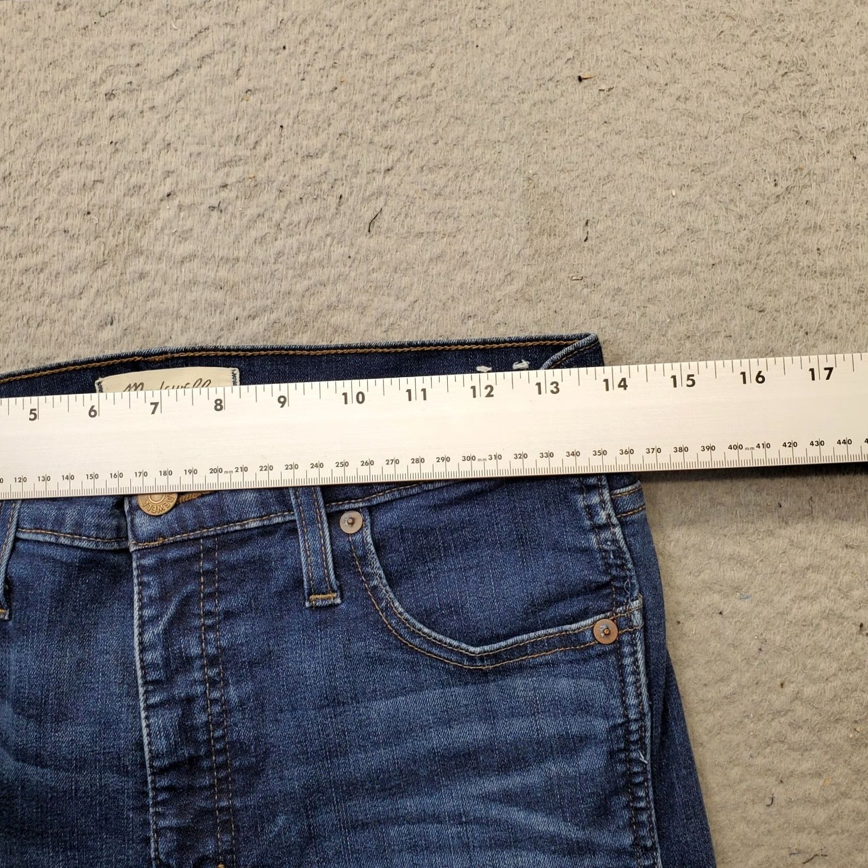 Madewell Madewell Skinny Jeans Womens Blue Denim High Rise Hayes Wash Jeans Size 28" / US 6 / IT 42 - 6 Thumbnail
