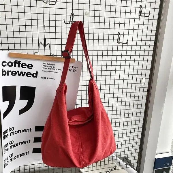 VIBE Shoulder Bag Large Canvas Crossbody y2k military Size ONE SIZE - 2 Thumbnail