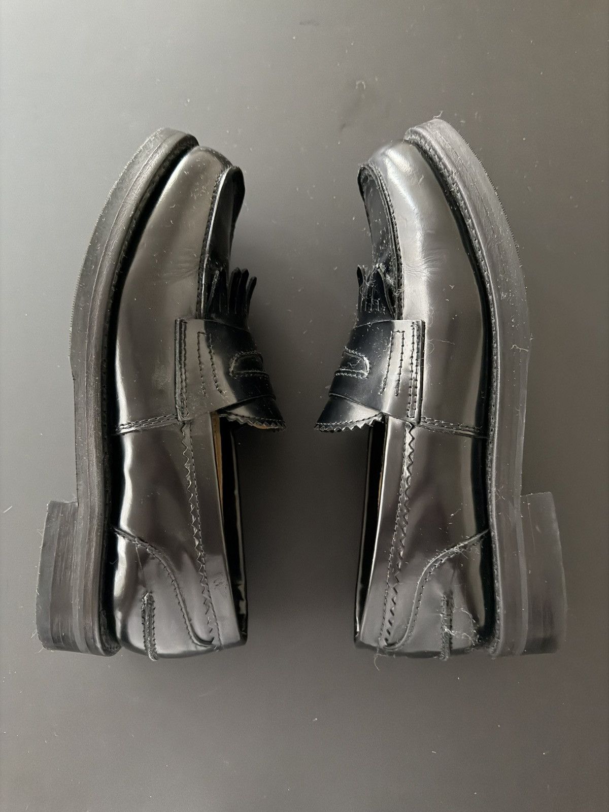 Our Legacy Our Legacy Black Fringed Loafer Size US 11 / EU 44 - 3 Thumbnail