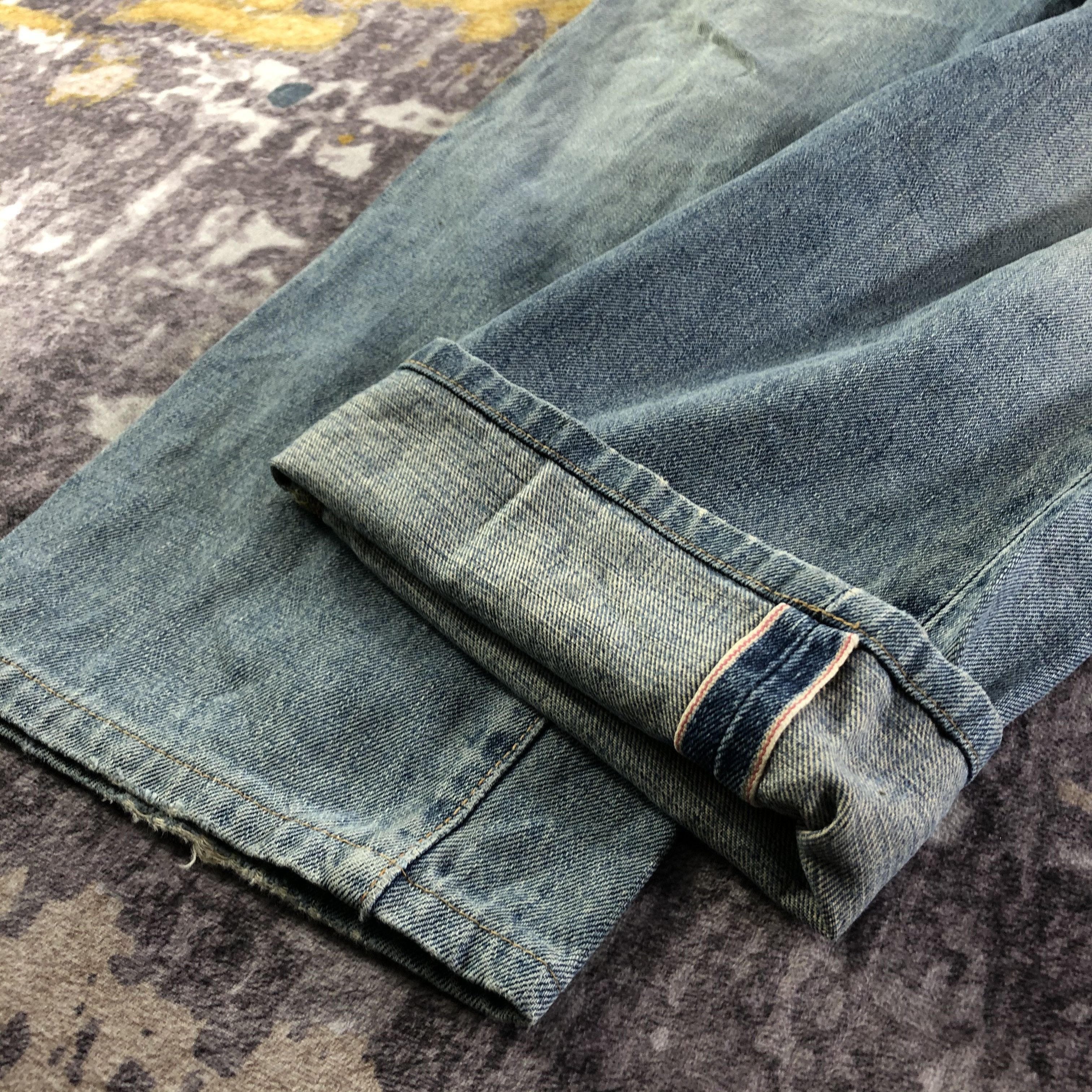 Edwin Vintage Light Wash Edwin 505 Selvedge Jeans-JM3558 Size US 32 / EU 48 - 7 Thumbnail