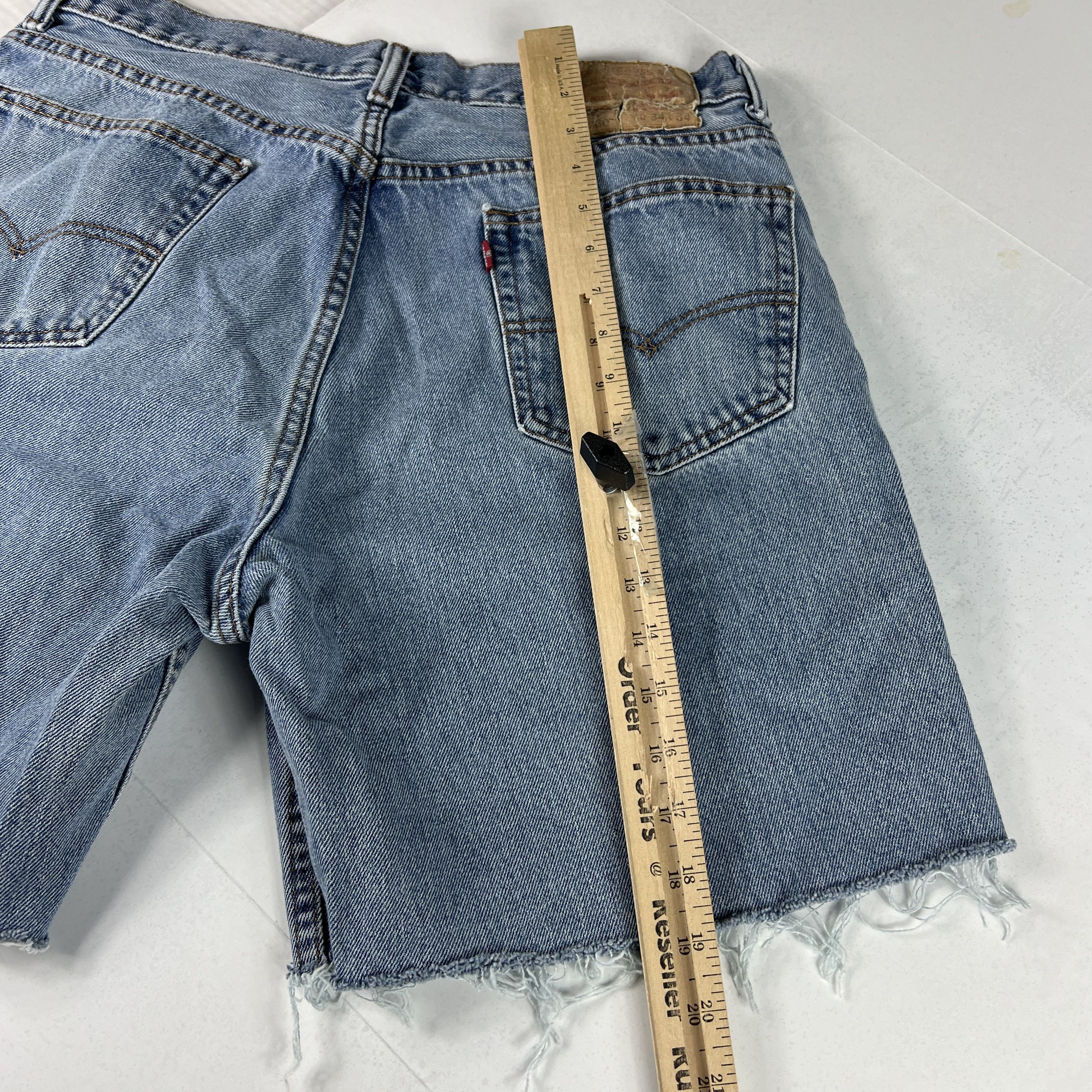 Levi's Levi's Jean Short 560 Loose Faded Cut Off Cotton Denim Jorts Size US 34 / EU 50 - 13 Thumbnail