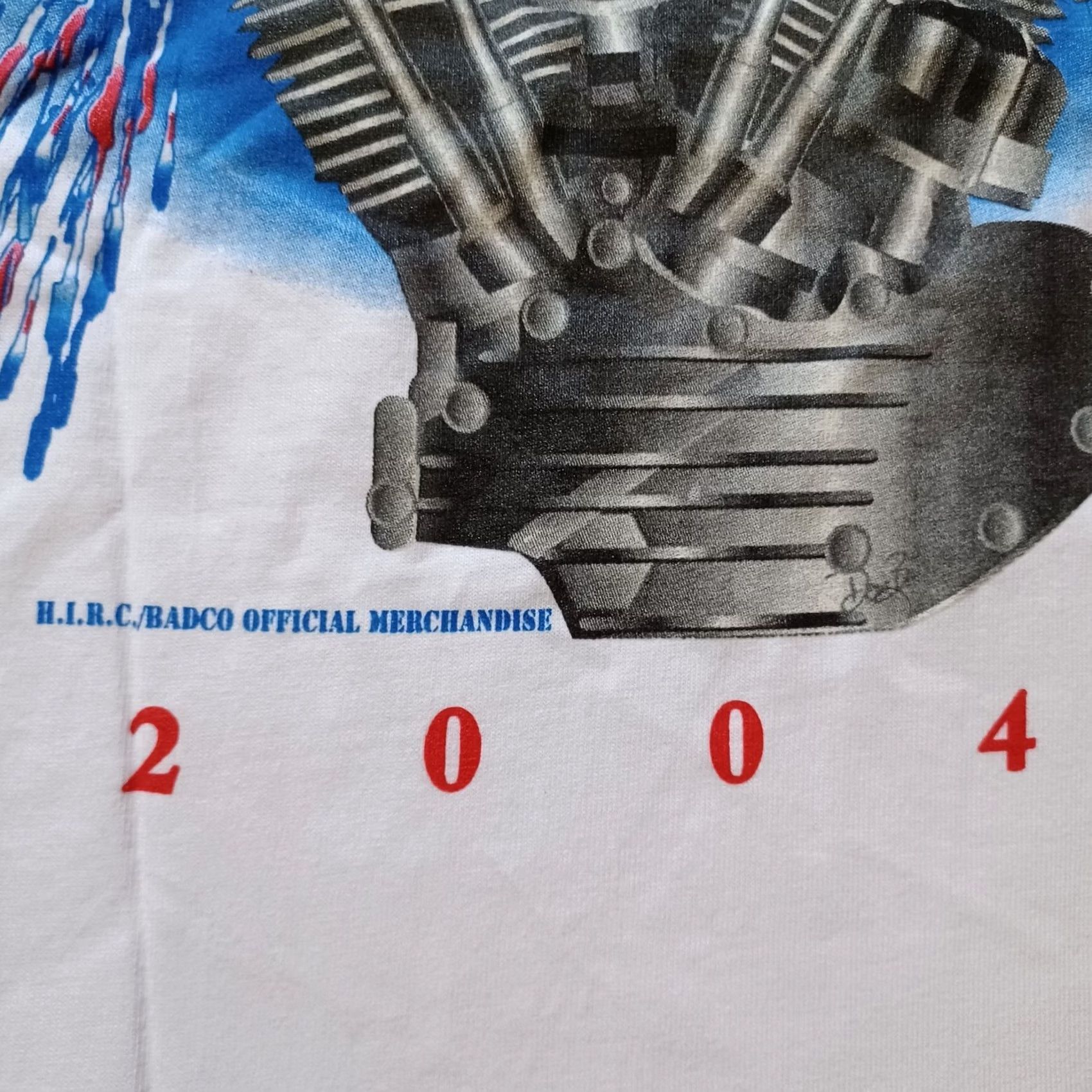 Fruit Of The Loom Hollister Independence Rally Shirt Large White Motorcycle Engine Graphic Mens Size US L / EU 52-54 / 3 - 6 Thumbnail