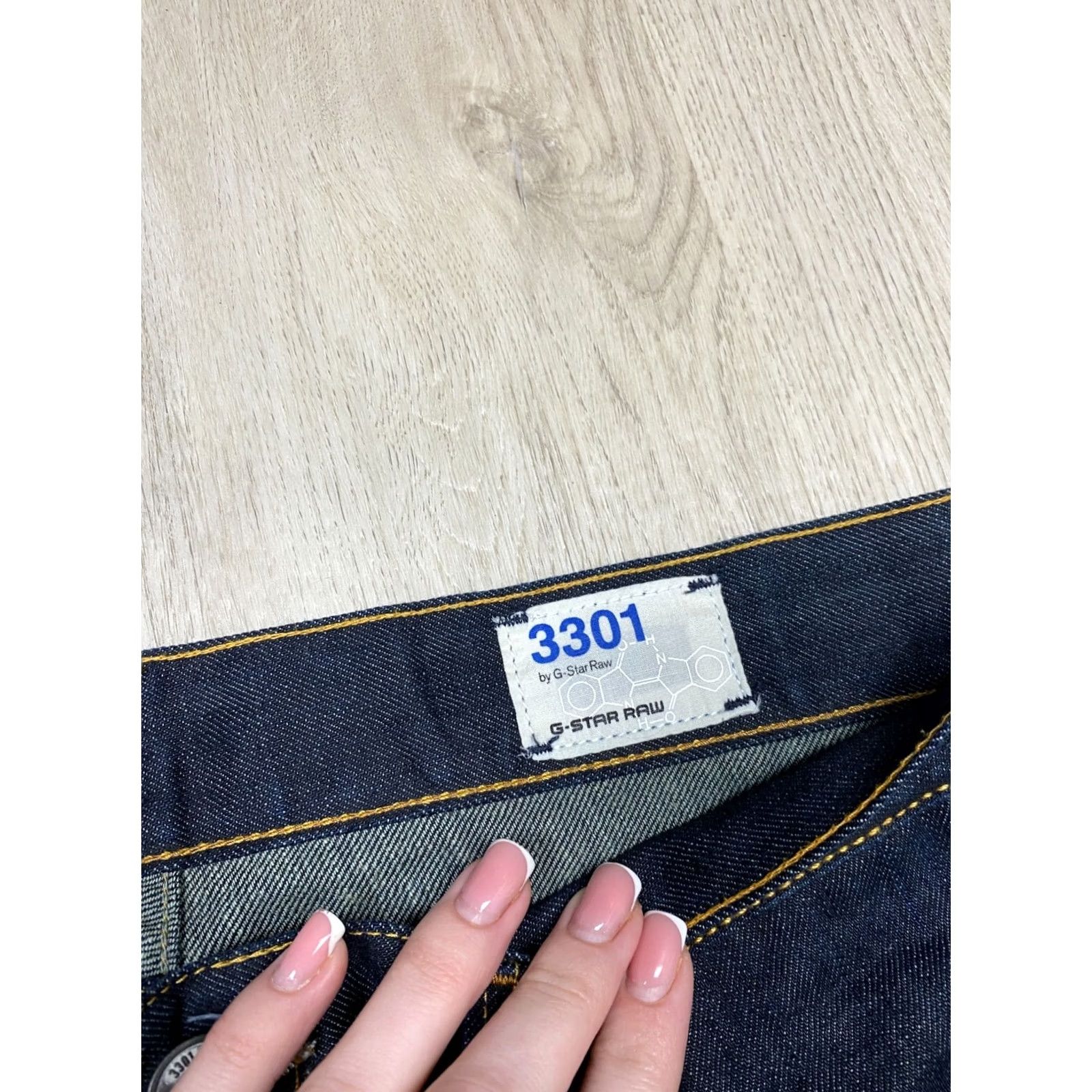 G-Star G Star Raw 3301 Slim Mens Denim Jeans Pants 34 Blue Denim 34 Regular 32 Inseam 3301 Slim Mens Jeans Size US 34 / EU 50 - 4 Thumbnail