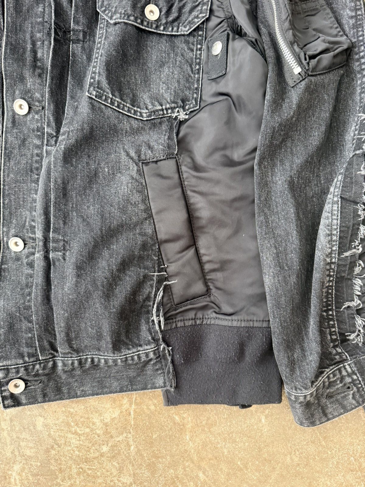 Sacai Sacai MA1 Denim Patchwork Jacket Kapital Our Legacy Visvim Size US L / EU 52-54 / 3 - 5 Thumbnail