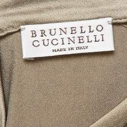 Brunello Cucinelli o1w1db10825 Blouse in Medium Brown Size S / US 4 / IT 40 - 4 Thumbnail