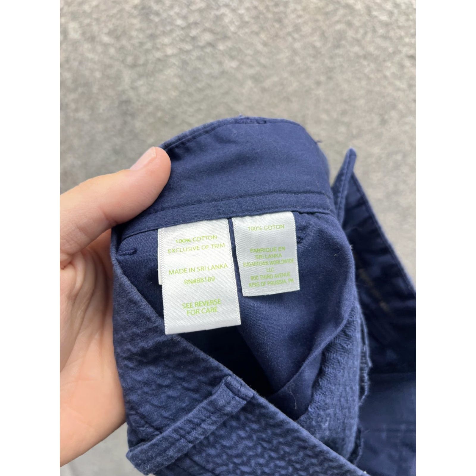 Lilly Pulitzer Lilly Pulitzer Shorts Womens 4 Blue Callahan Short Seersucker Chino Casual Size 27" / US 4 / IT 40 - 3 Thumbnail