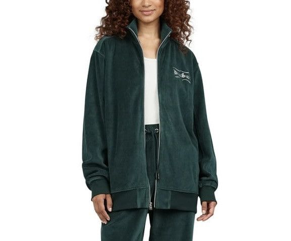Snoop Dogg Dogg Supply x Snoop Dogg Mens Emerald Velour Track Jacket S Size US S / EU 44-46 / 1 - 17 Thumbnail