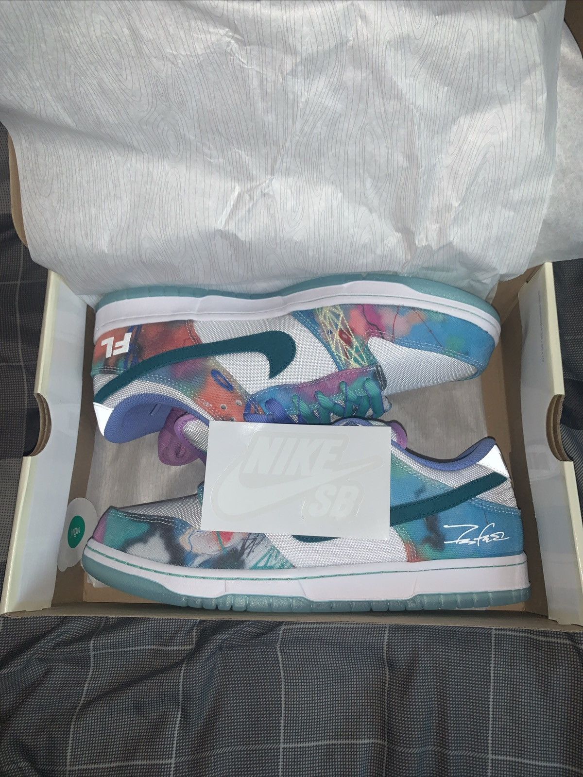 Nike Nike Sb Dunk low Futura Laboratories Bleached Aqua Size US 10.5 / EU 43-44 - 1 Thumbnail