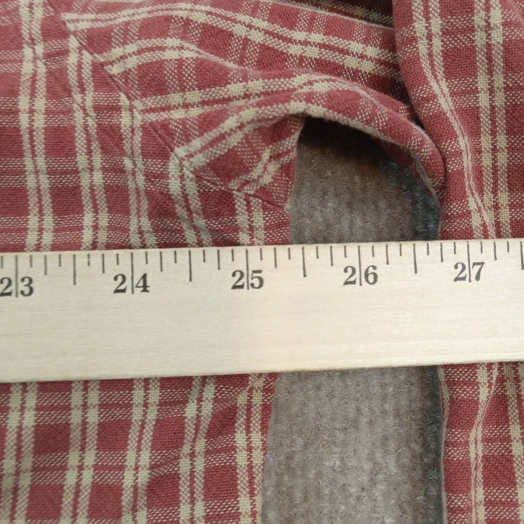 Abercrombie & Fitch Abercrombie & Fitch Flannel Shirt Men Medium Red Plaid Long Sleeve Button-Up Cotton Size US M / EU 48-50 / 2 - 4 Thumbnail