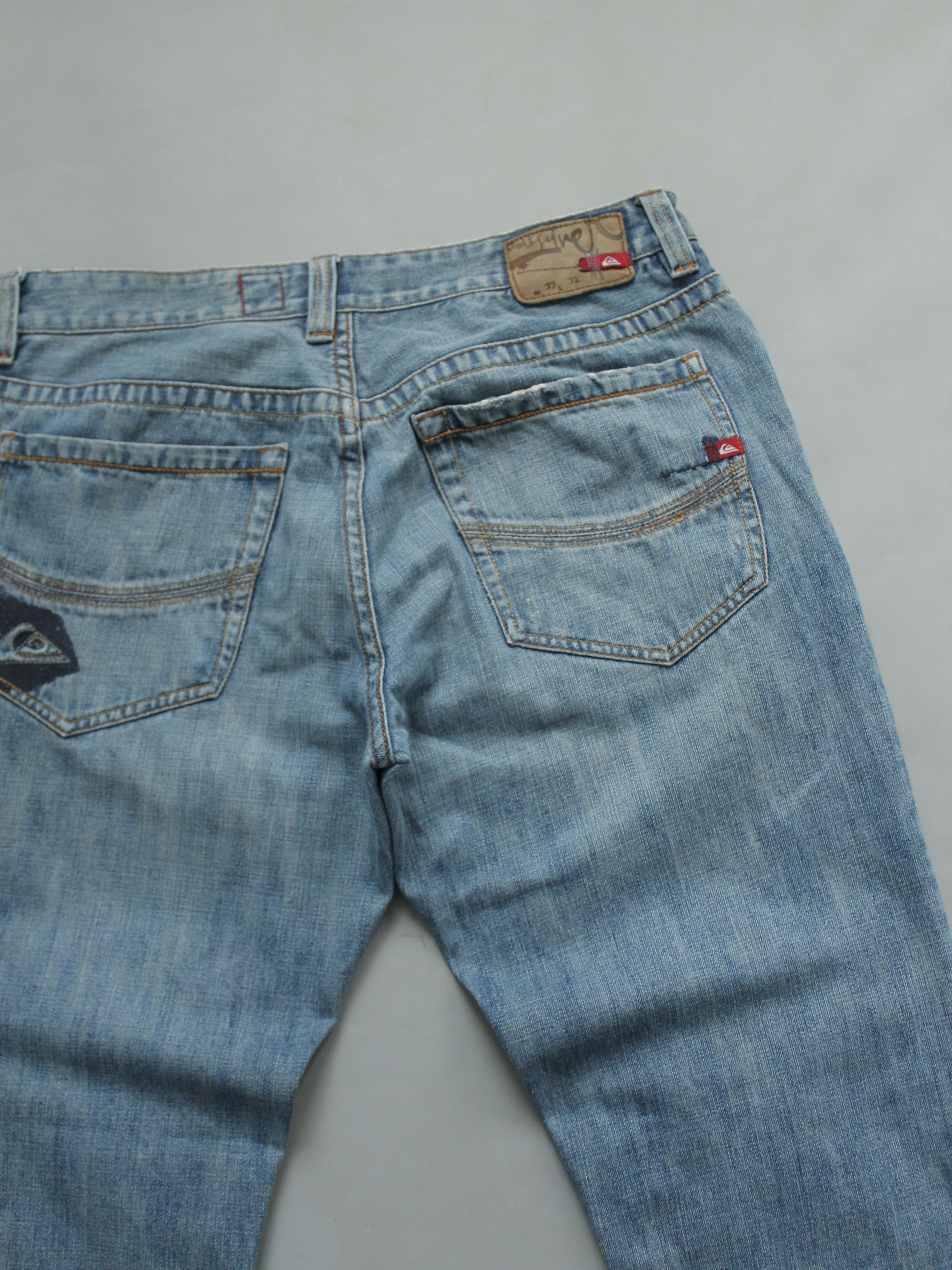 Quiksilver × Vintage QUIKSILVER QUIKJEAN MENS DENIM JEANS STRAIGHT SKATE BAGGY Size US 33 - 3 Thumbnail