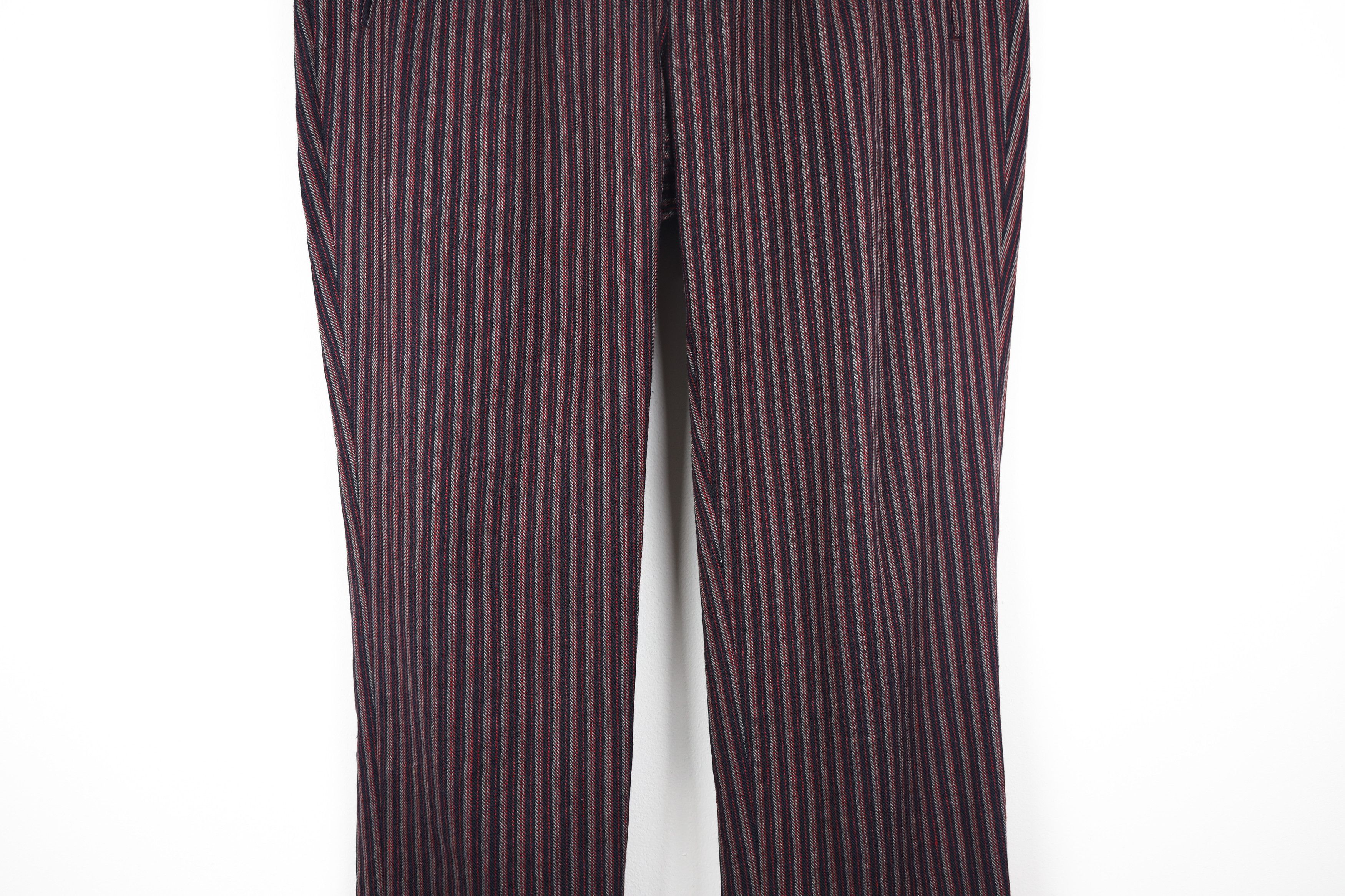 Incotex × Slowear Incotext Slowear Japan Cotton Linen Striped Pants Trousers Size US 29 - 3 Thumbnail