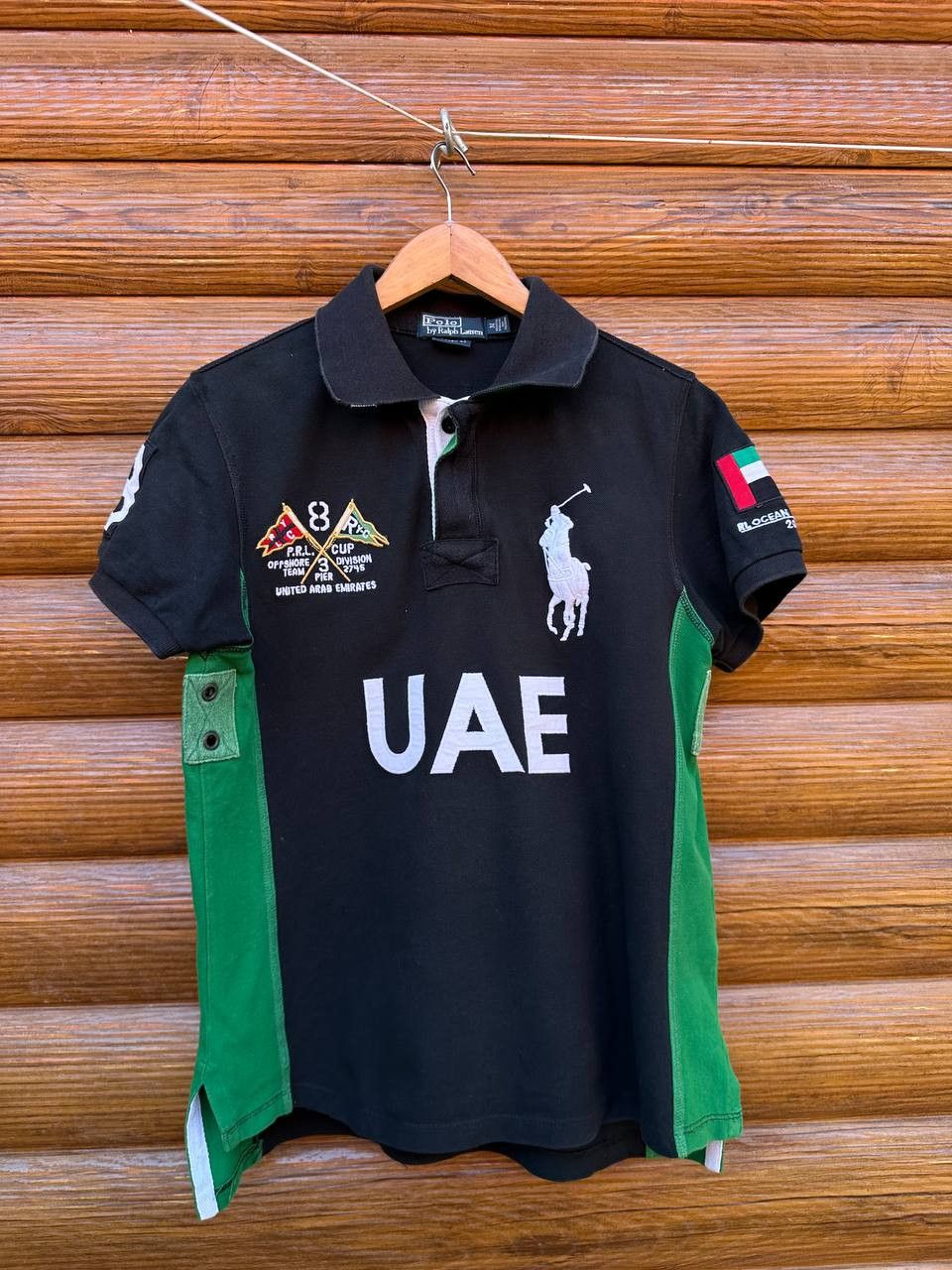 Polo Ralph Lauren 黒 ポロシャツ Dubai Men's POLO RALPH LAUREN Black Dubai Big Pony Pique Polo Shirt Size
