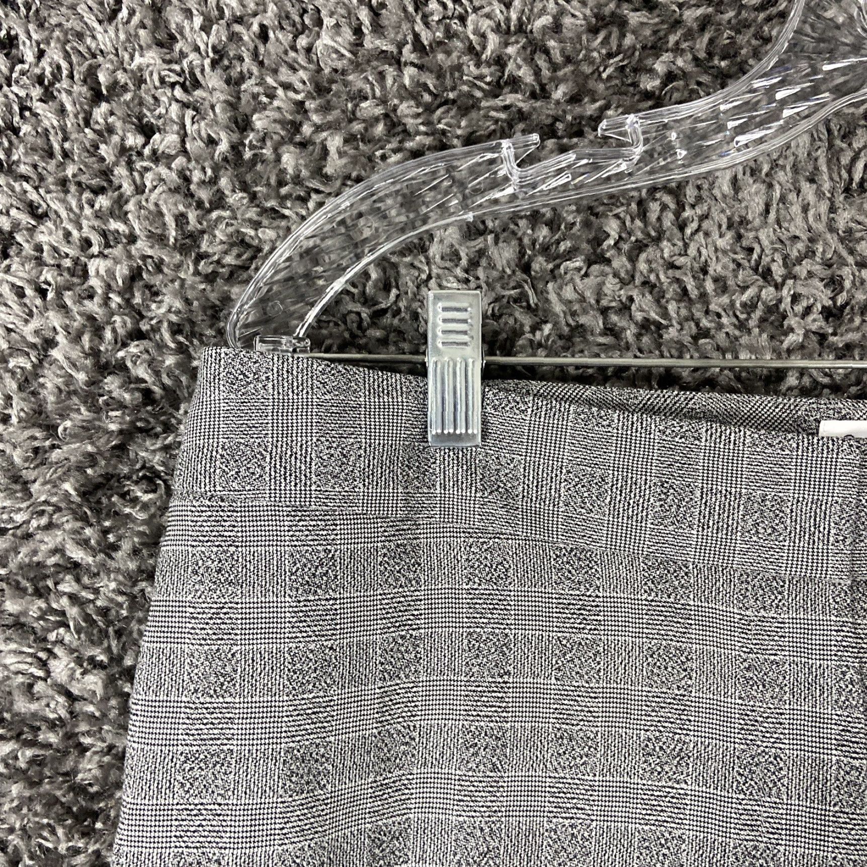 Calvin Klein Calvin Klein Women's Pants Slim Fit Plaid Black Gray Ankle 34x29 Size 24" / US 00 / IT 34 - 4 Thumbnail