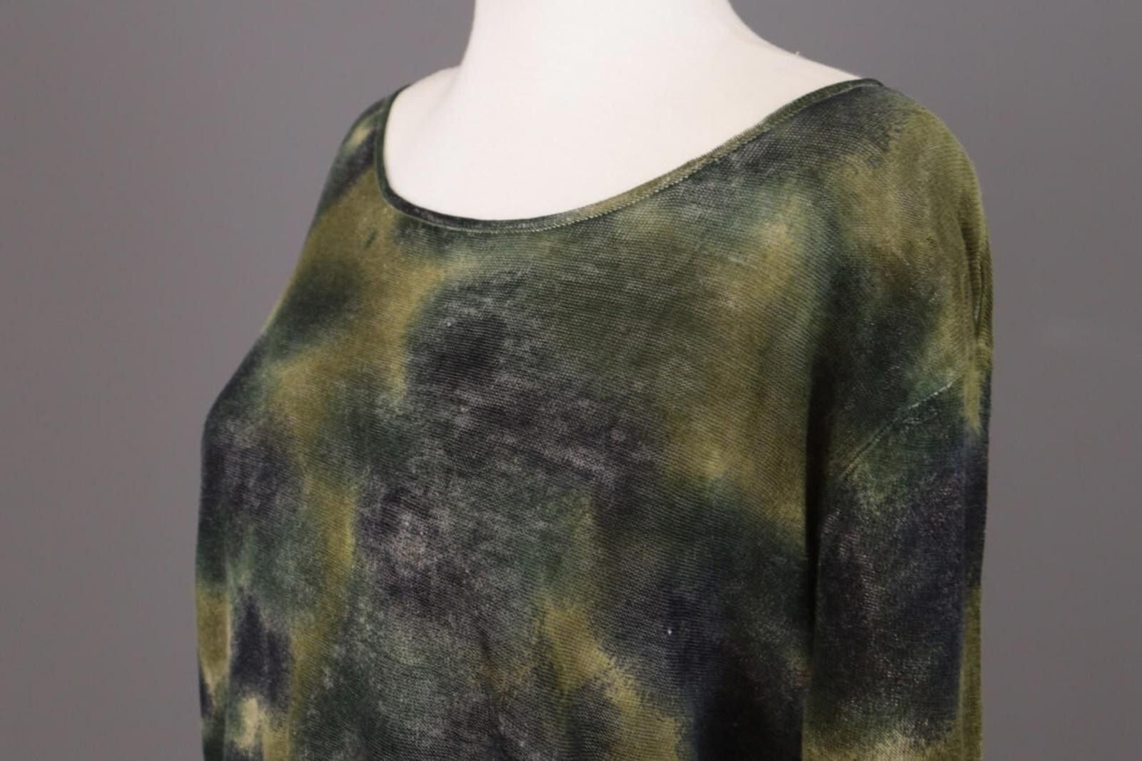Designer BA&SH Multicolor Printed Linen Knit Top Blouse Size 1 Size M / US 6-8 / IT 42-44 - 7 Thumbnail
