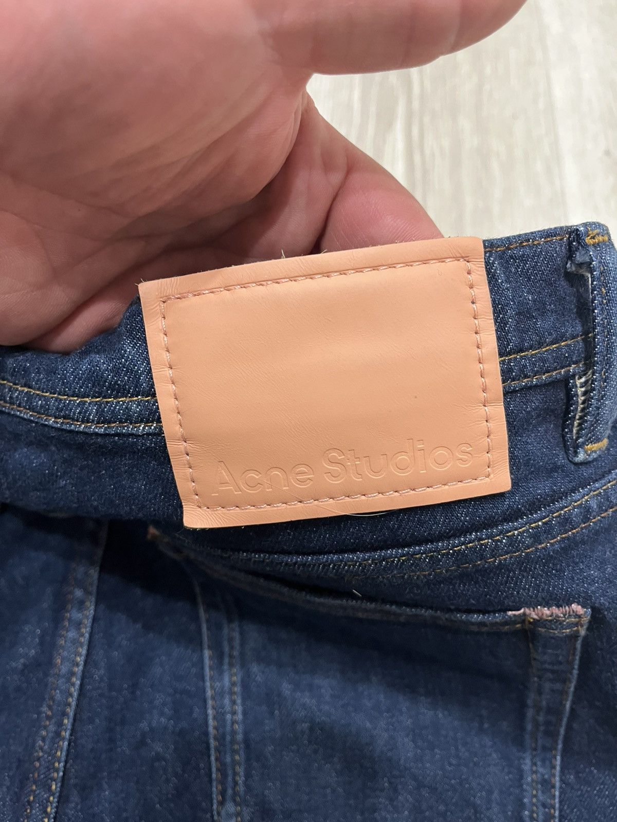 Acne Studios Acne Studios River Indigo Cropped Jeans Made in Italy Size US 31 - 6 Thumbnail