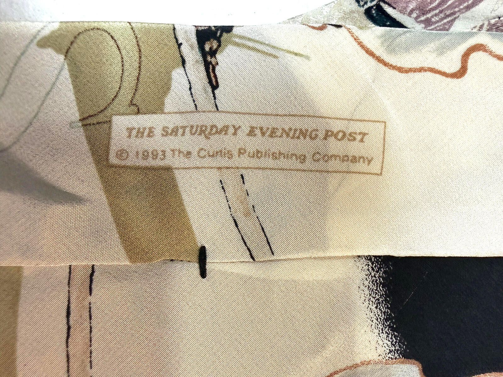 Other Vintage 90s Norman Rockwell Neck Ties Silk Art Print Lot 2 Size ONE SIZE - 8 Thumbnail