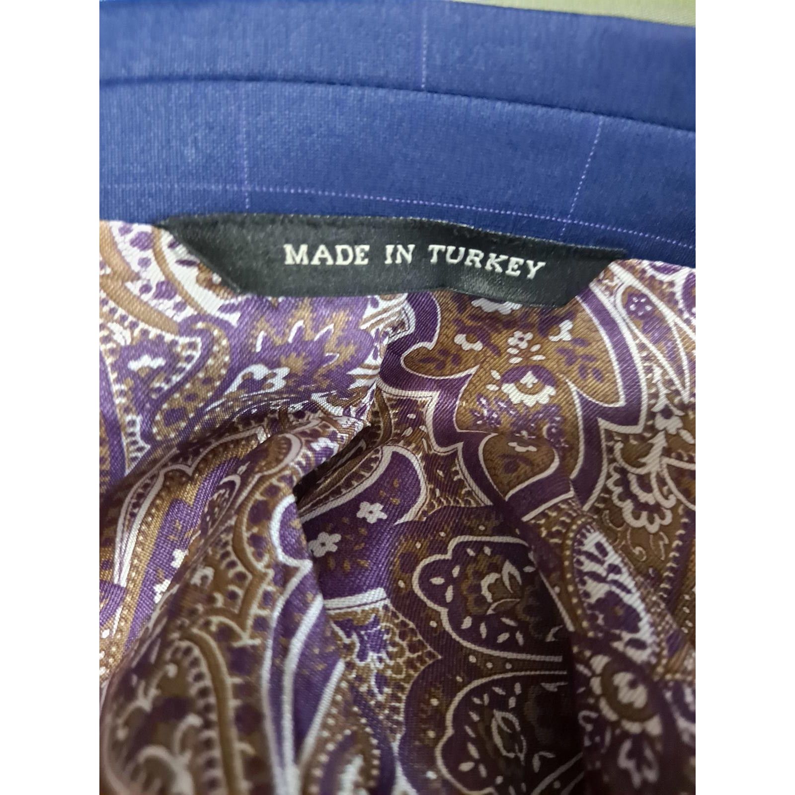 Sarar Sarar Blue Suit Jacket Made in Turkey Size 38R Size 38R - 7 Thumbnail