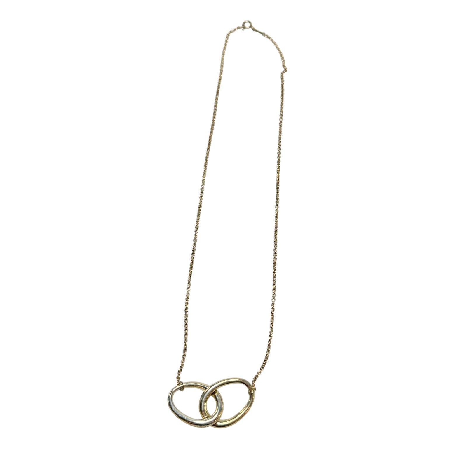 Tiffany & Co. Tiffany and Co Elsa Peretti Large Double Loop Necklace 14" Size ONE SIZE - 8 Thumbnail