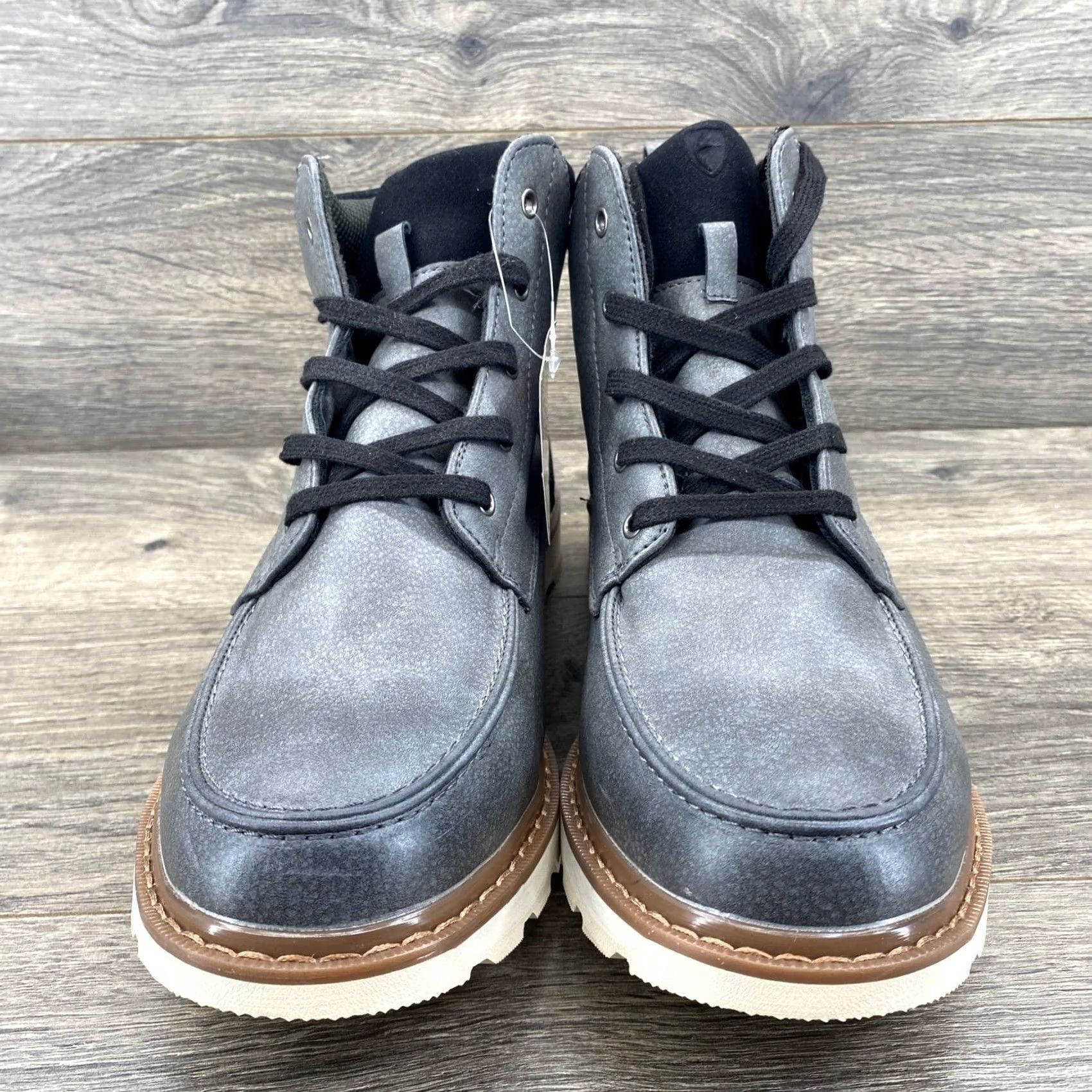 Deer Stags Boot Mens 10M Grey Simulated Leather Julian Moc  display picture 1