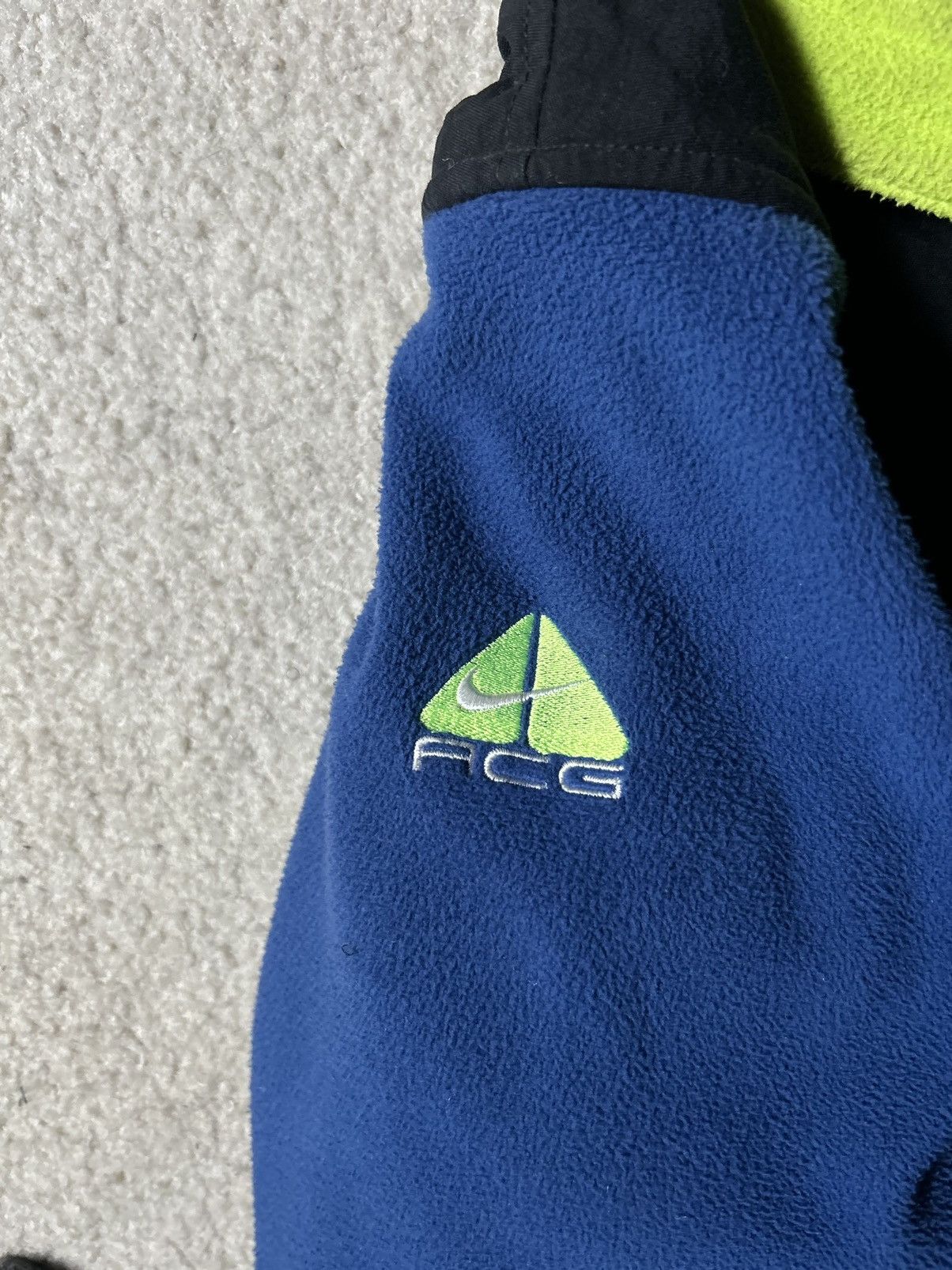 Nike × Nike ACG × Vintage NIKE ACG SHERPA JACKET VINTAGE - BLUE / NEON Size US M / EU 48-50 / 2 - 3 Thumbnail