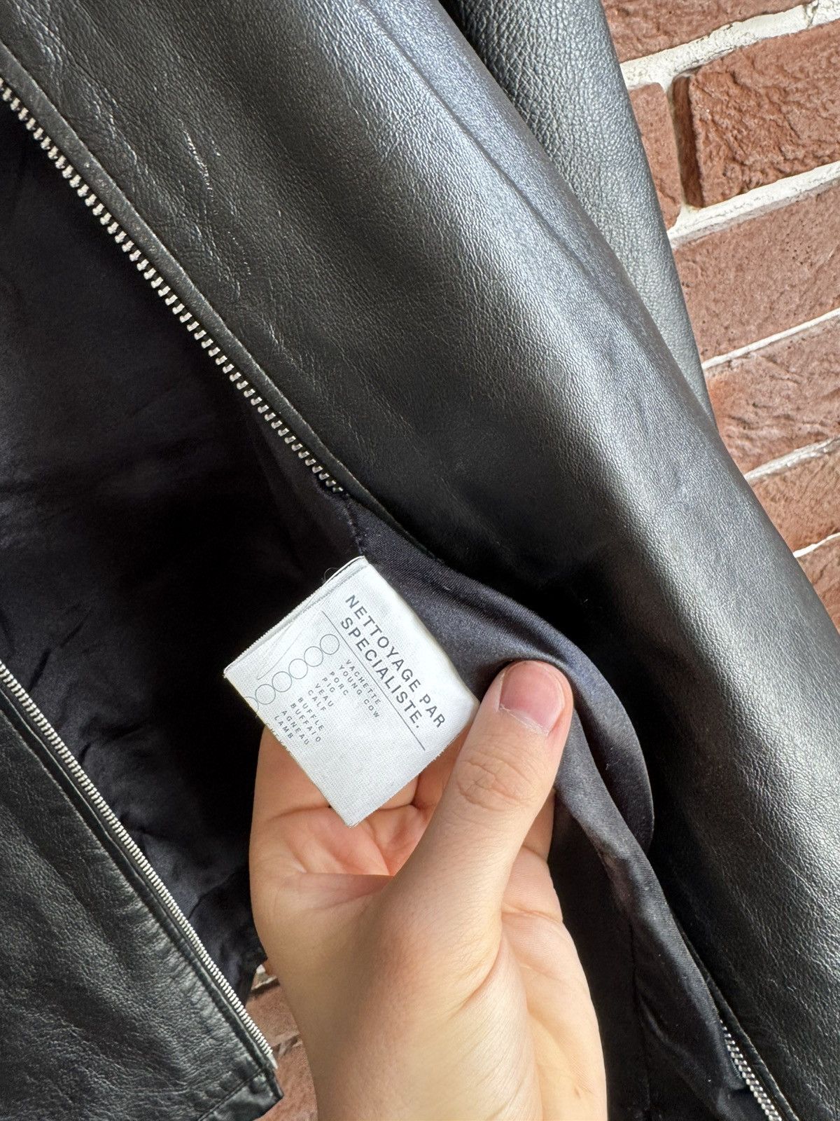Leather Vintage Genuine Real Leather Jacket High Quality Rock Punk Size US L / EU 52-54 / 3 - 16 Thumbnail