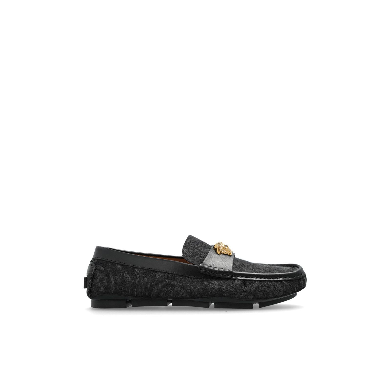 Versace VERSACE Black Loafers With 'Barocco' Pattern New And Authent Size US 6 / EU 39 - 1 Thumbnail