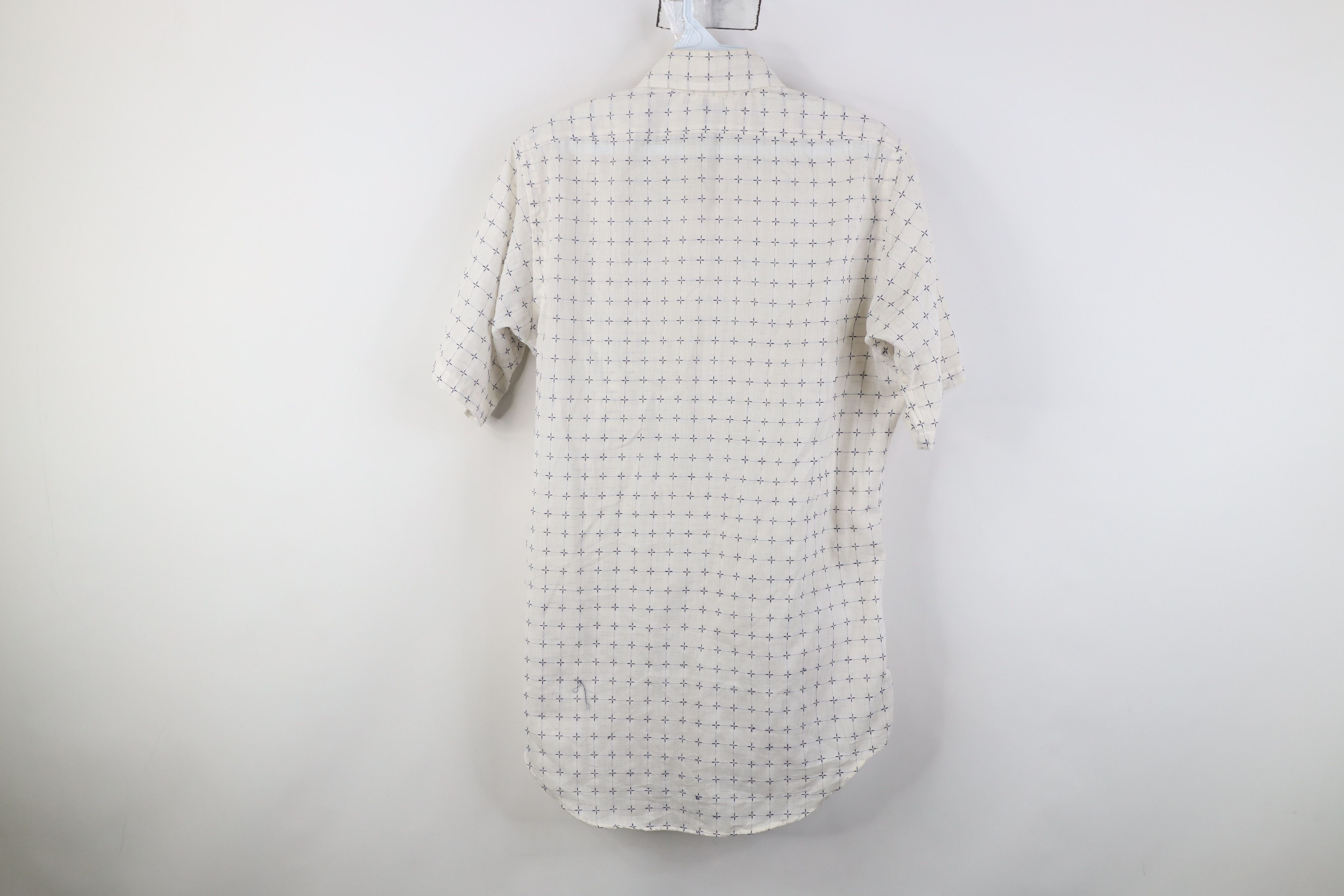 Vintage Vintage 70s Streetwear Knit Dagger Collar Button Shirt USA Size US M / EU 48-50 / 2 - 11 Thumbnail