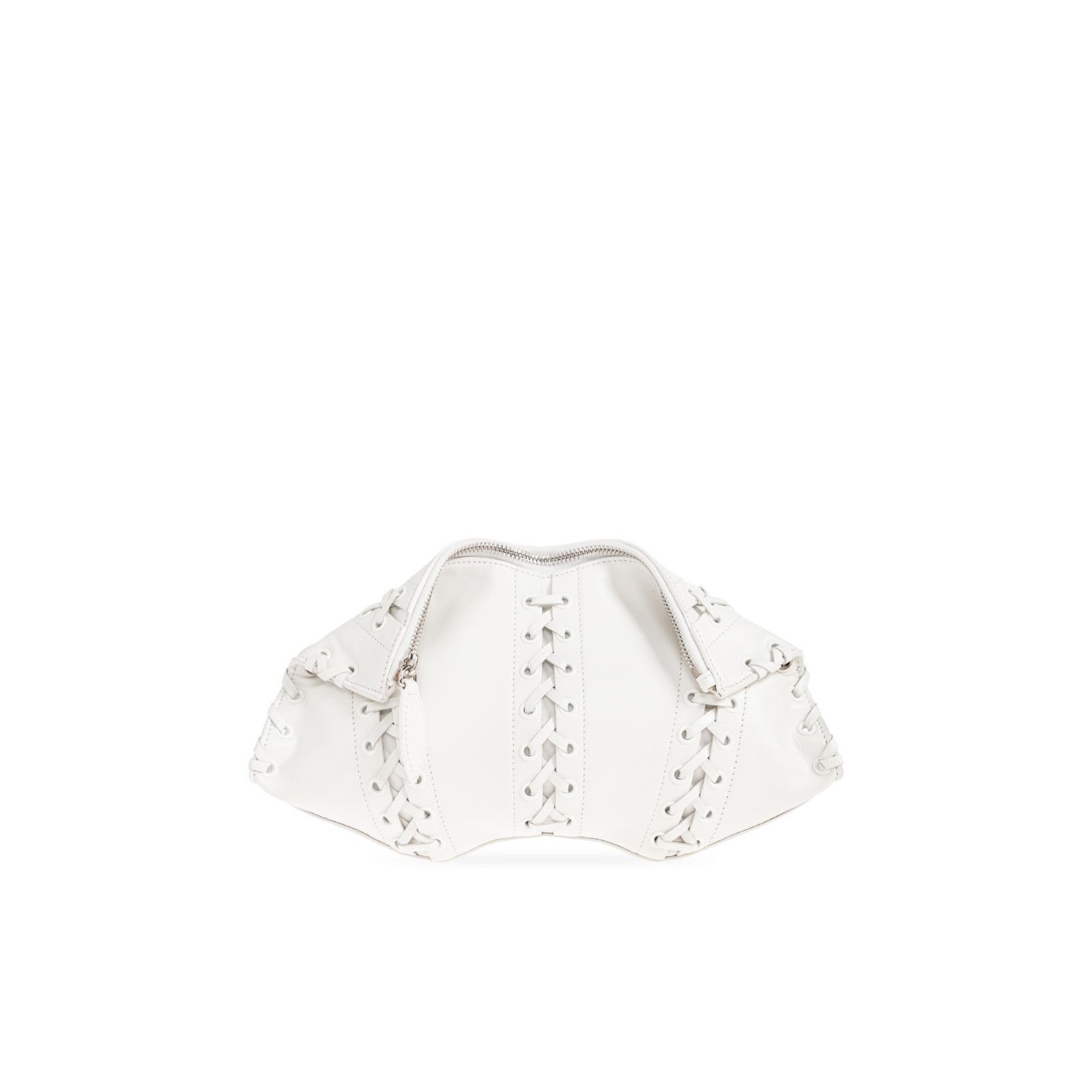Alexander McQueen - Beige Leather Manta Clutch Bag McQueen Manta Eyelet-Covered Leather Clutch Bag | Neiman Marcus main image 3