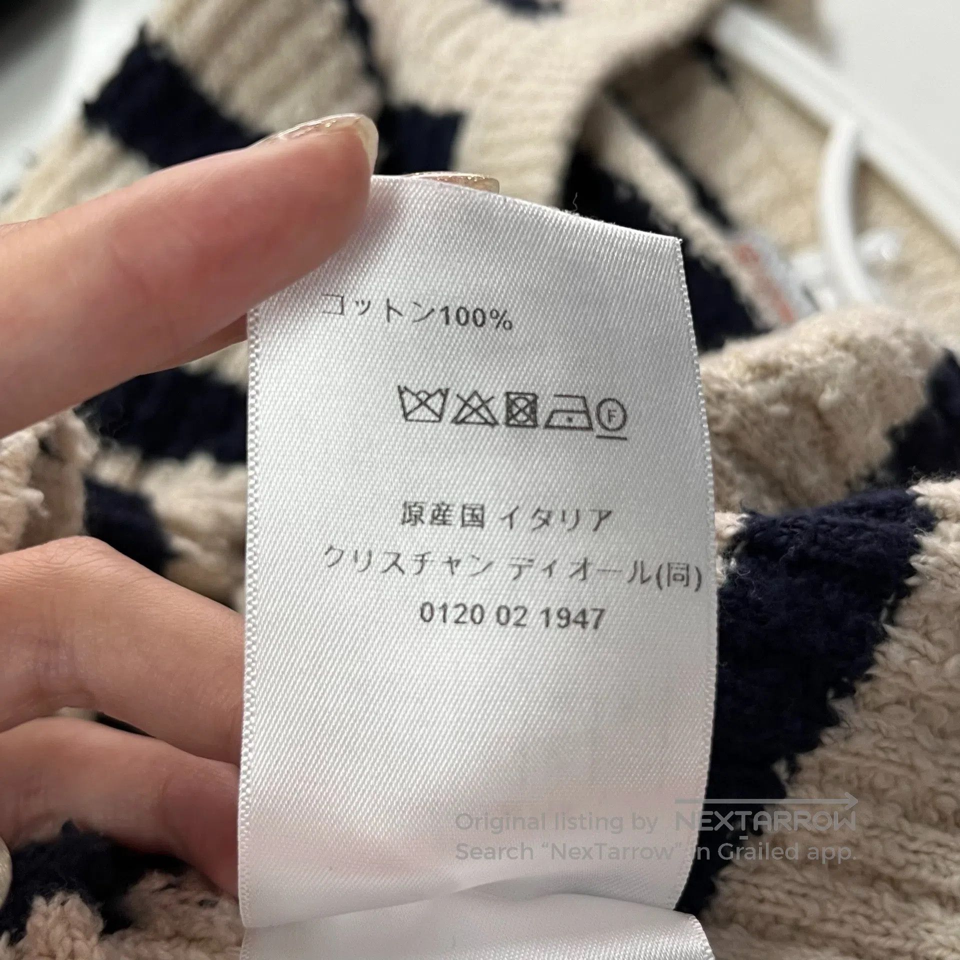 Dior Dior Black and ivory vintage striped anchor button knit ca Size XS / US 0-2 / IT 36-38 - 7 Thumbnail