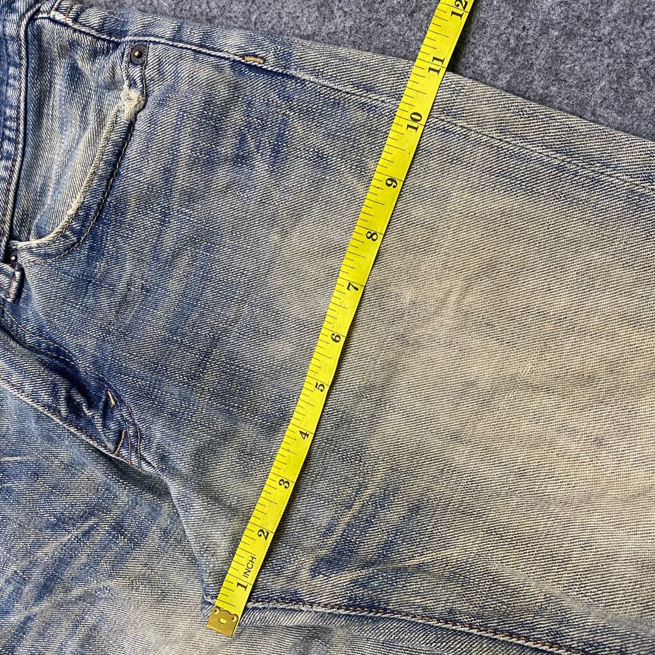 If Six Was Nine 💥Flare💥Vintage G hearts Distressed Denim Size US 31 - 5 Thumbnail