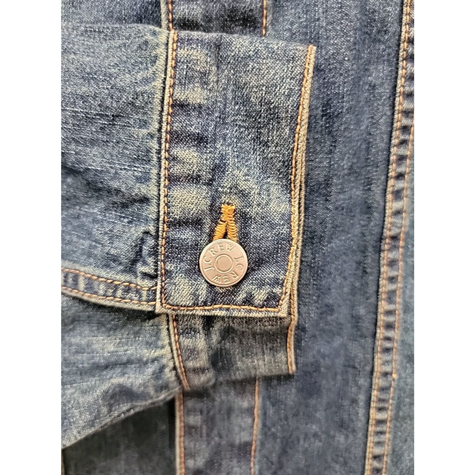 J.Crew VINTAGE J.CREW Denim Jacket 2XL Blue Denim Trucker Jacket Music Tour Mens 2XL Blue Size US XXL / EU 58 / 5 - 6 Thumbnail