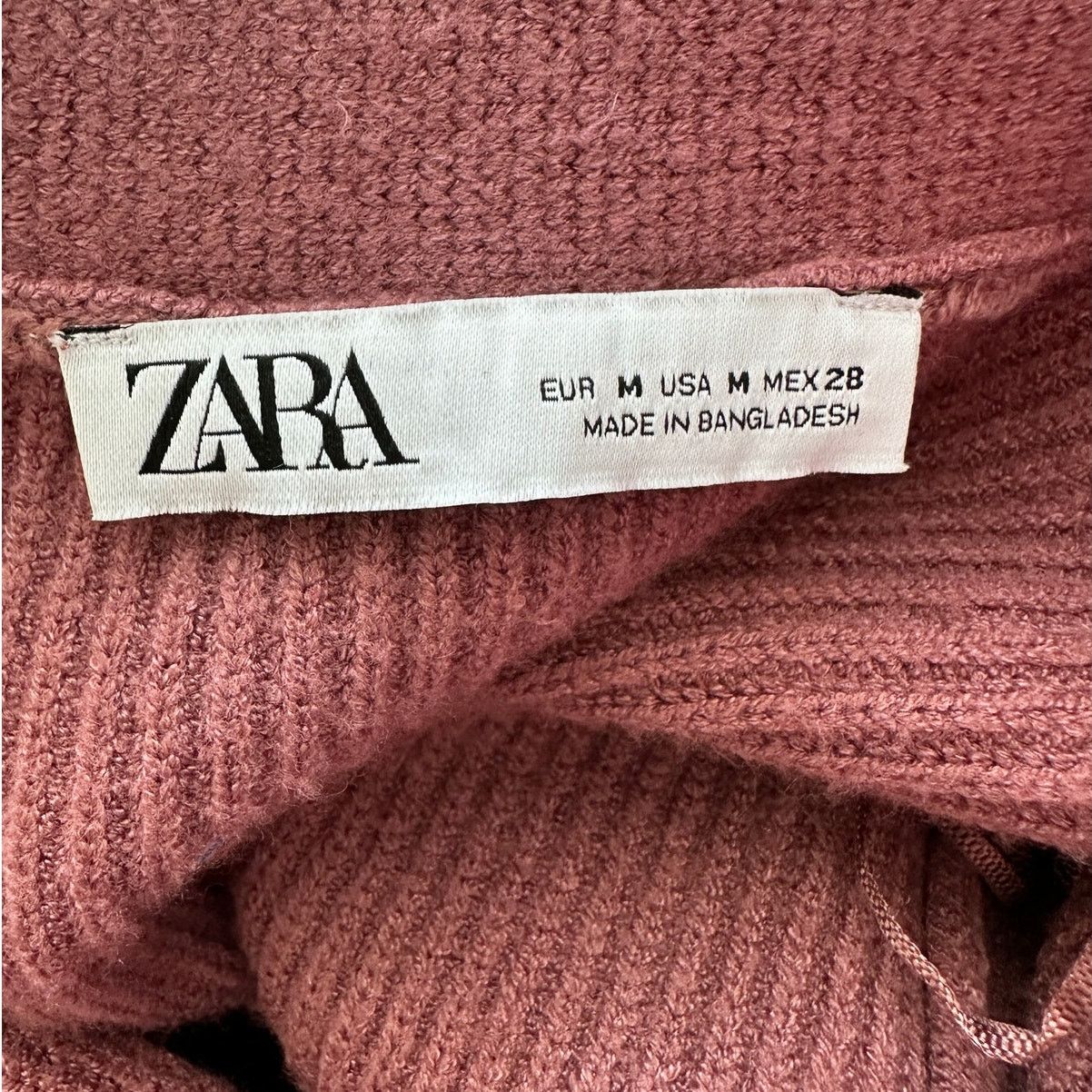 Zara ZARA Mauve Balloon Sleeve VNeck Cropped Button Cardigan M Size M / US 6-8 / IT 42-44 - 6 Thumbnail