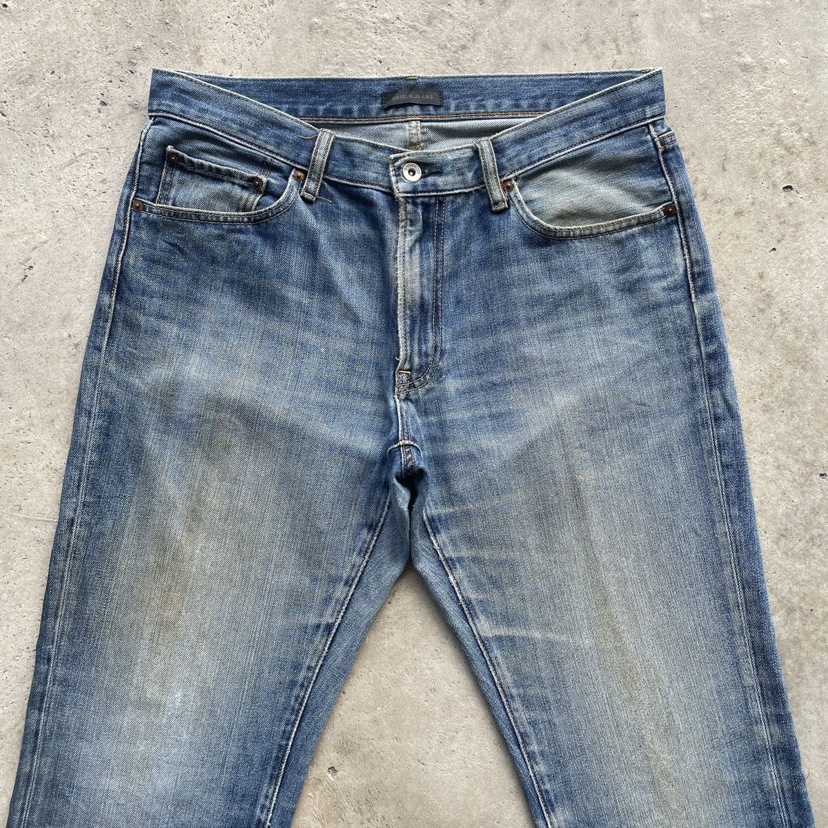 Japanese Brand Vintage Japanese Brand Faded Jeans Denim Pants W35 Size US 35 - 3 Thumbnail