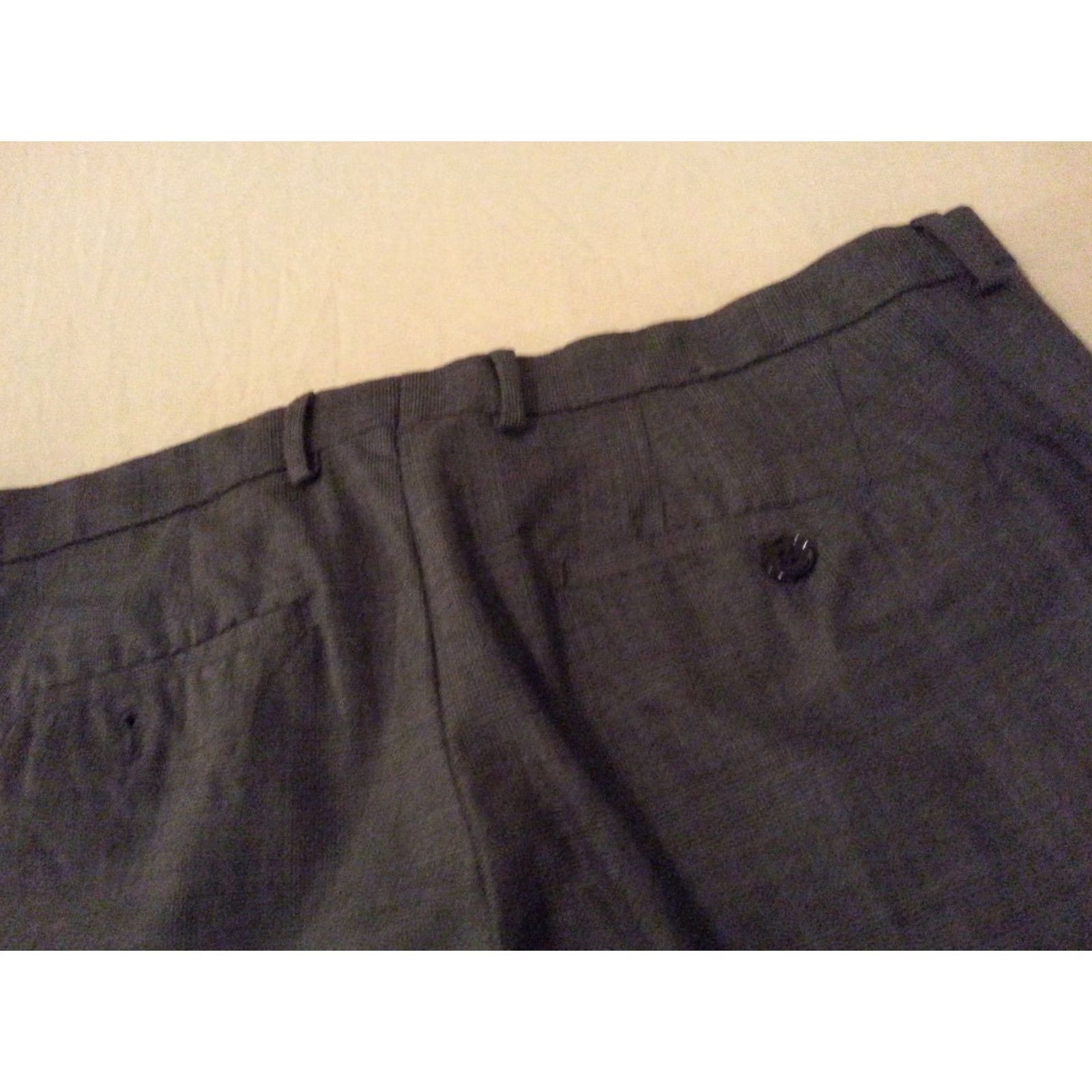 Express Express Dress Mens 36 Gray Khaki Pants 36x30 Slack Chino Trouser Size US 36 / EU 52 - 3 Thumbnail